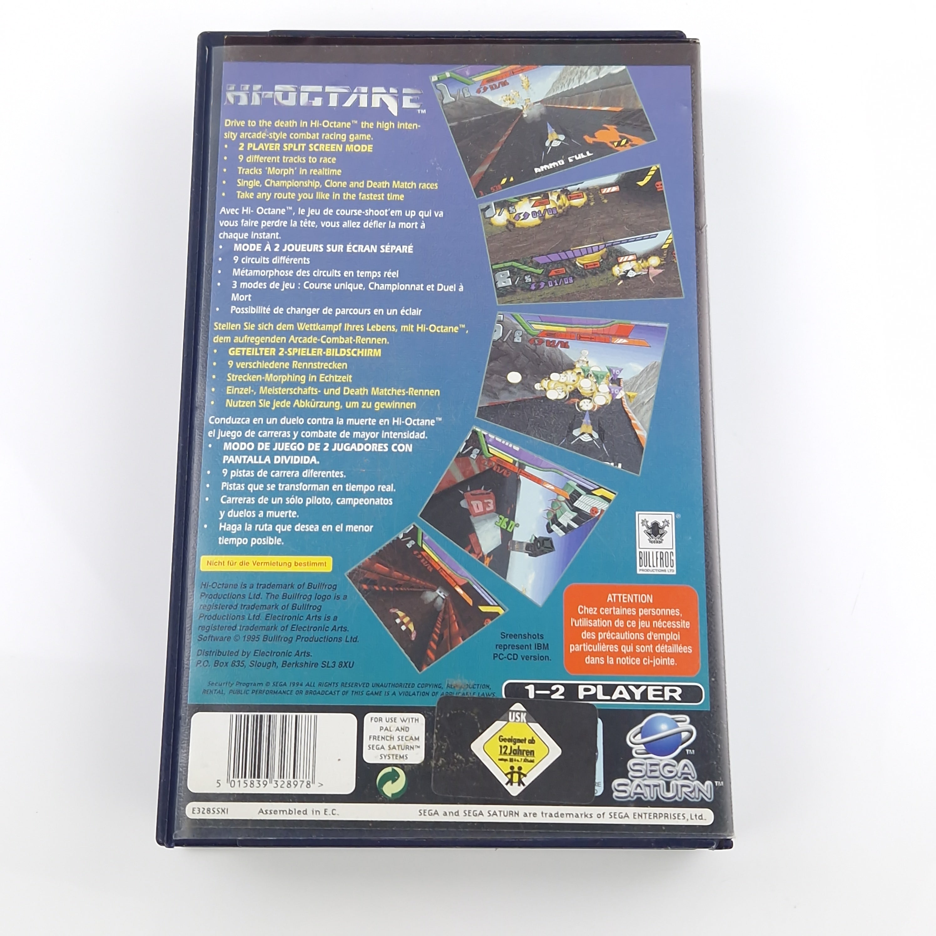 Sega Saturn Spiel – HI-Octane OVP PAL
