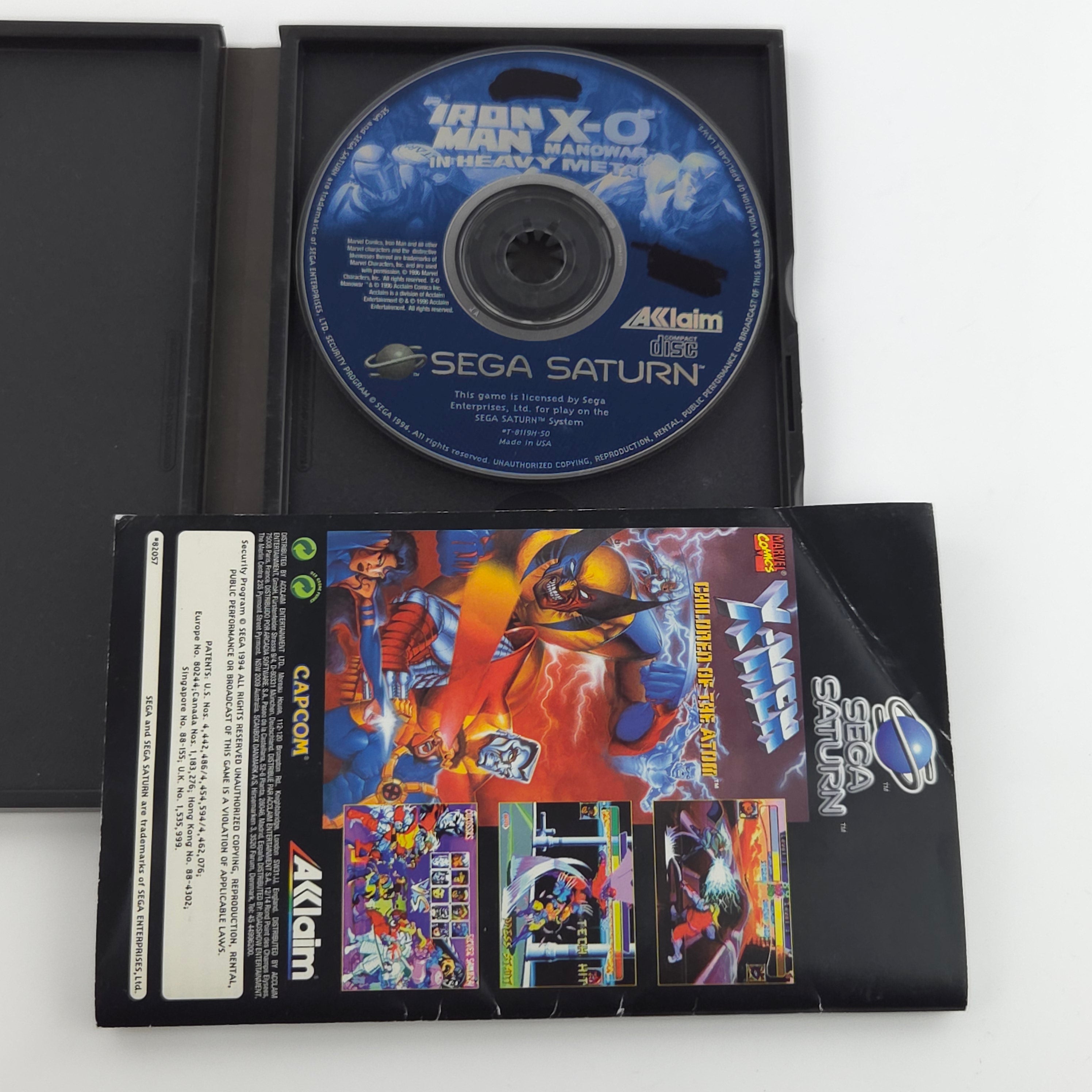 Sega Saturn Spiel – Iron Man X-0 Manowar Heavy Metal PAL OVP