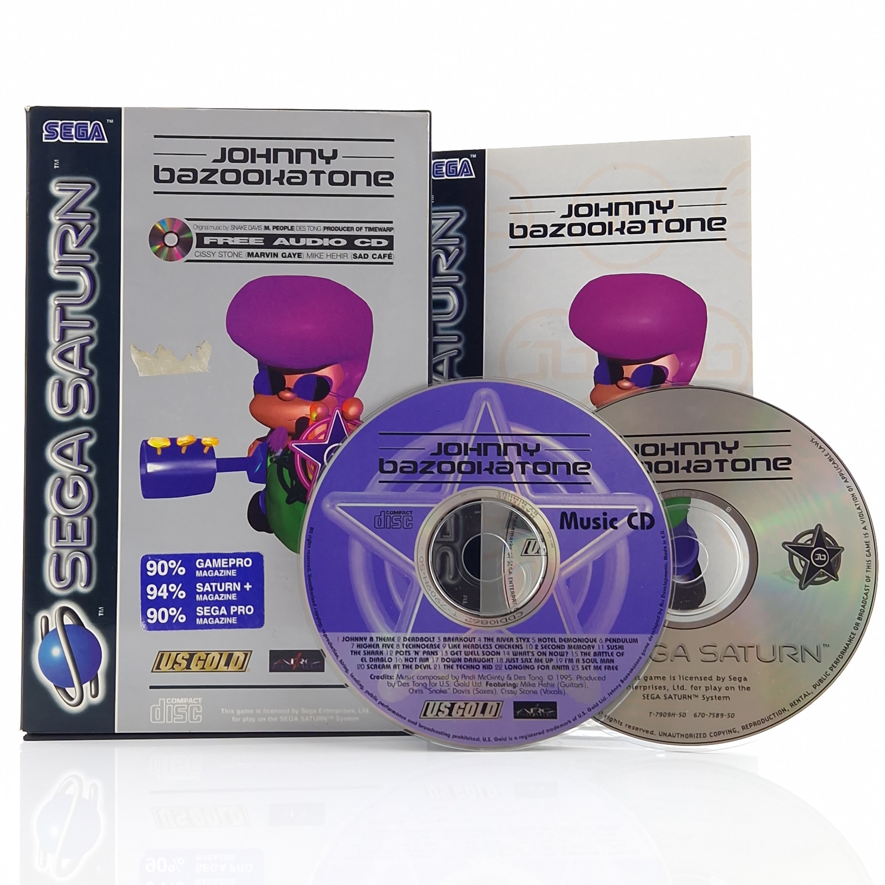 Sega Saturn Spiel – Johnny Bazookatone OVP PAL