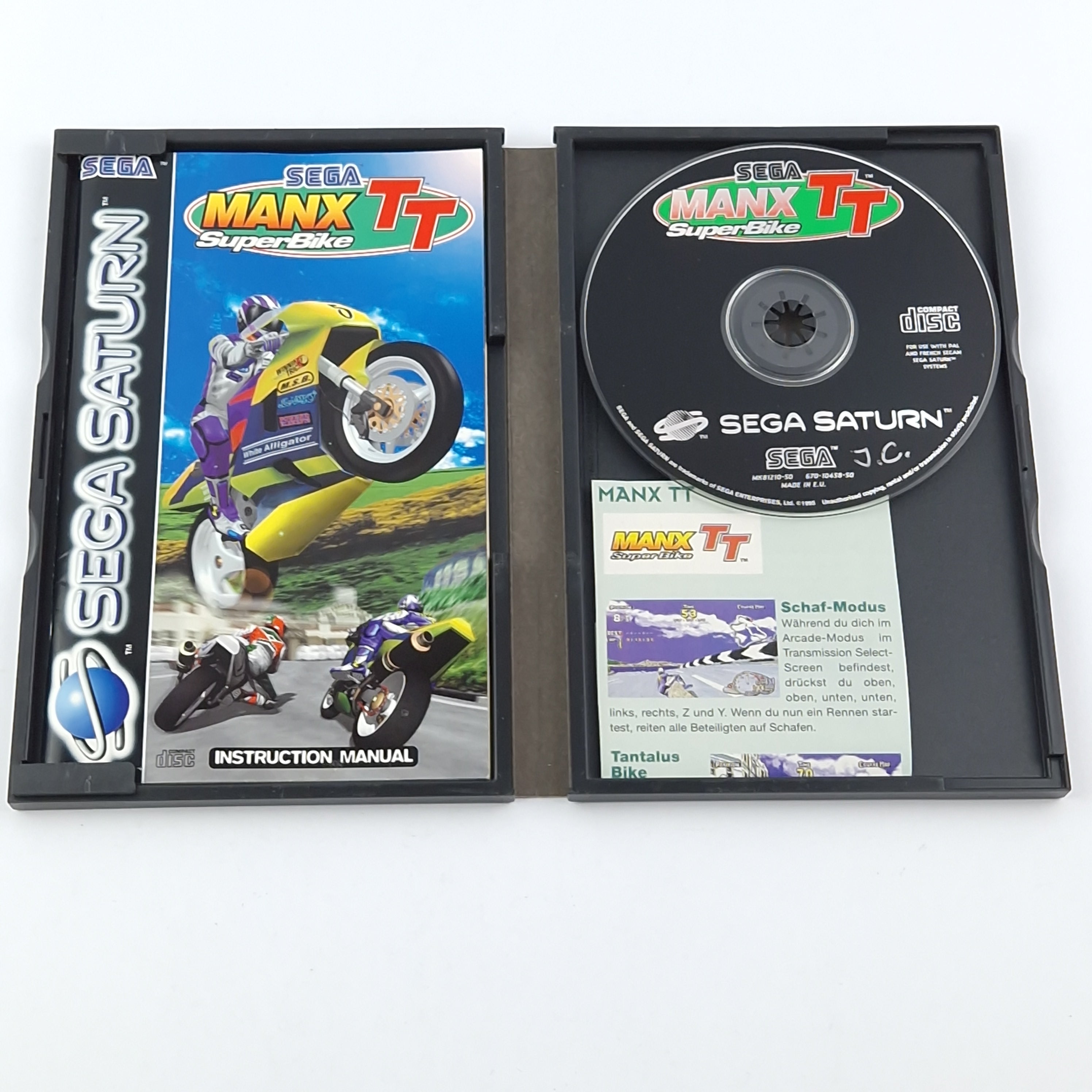 Sega Saturn Spiel – Manx TT Superbike (PAL OVP Anleitung)
