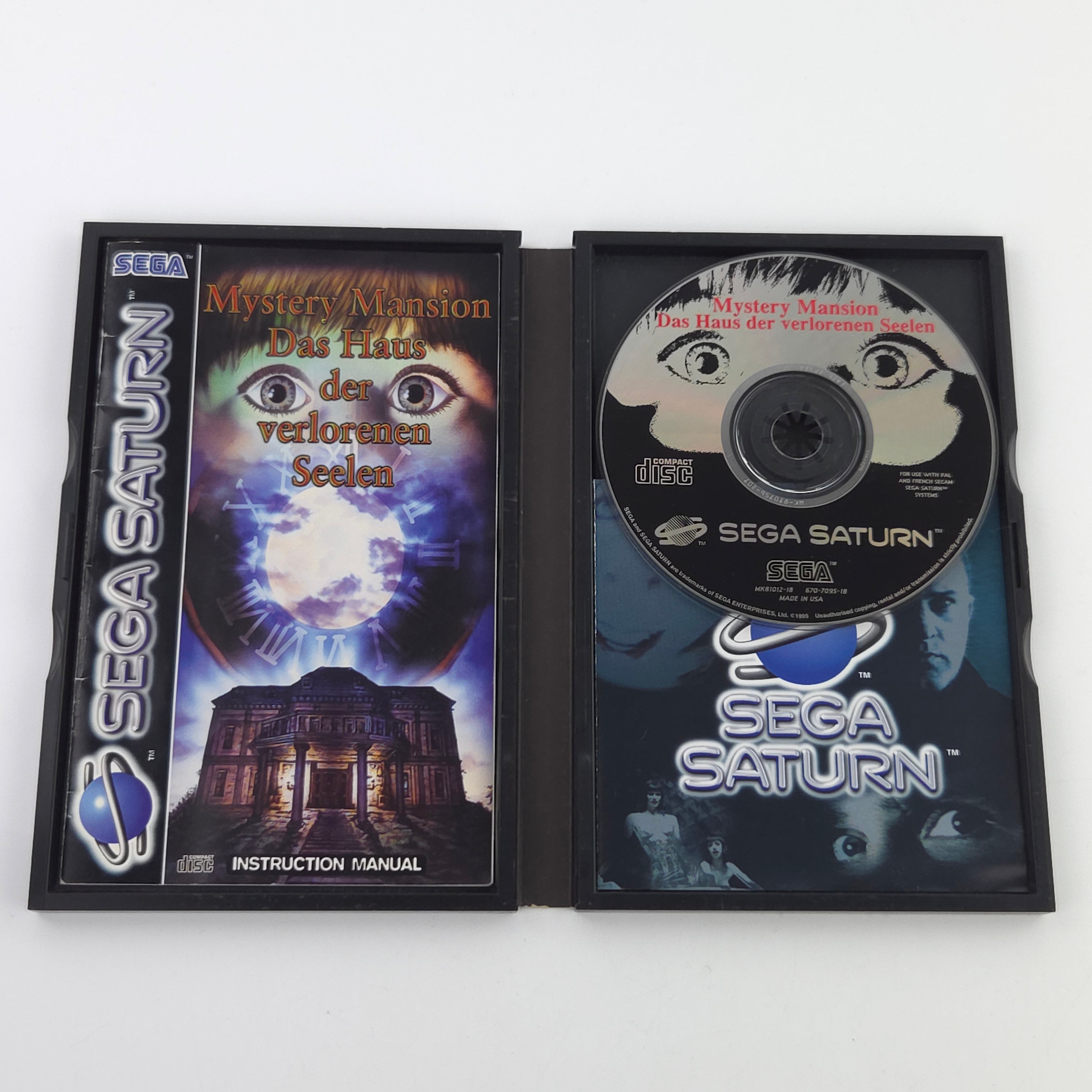 Sega Saturn Spiel Mystery Mansion Haus der Seelen OVP PAL