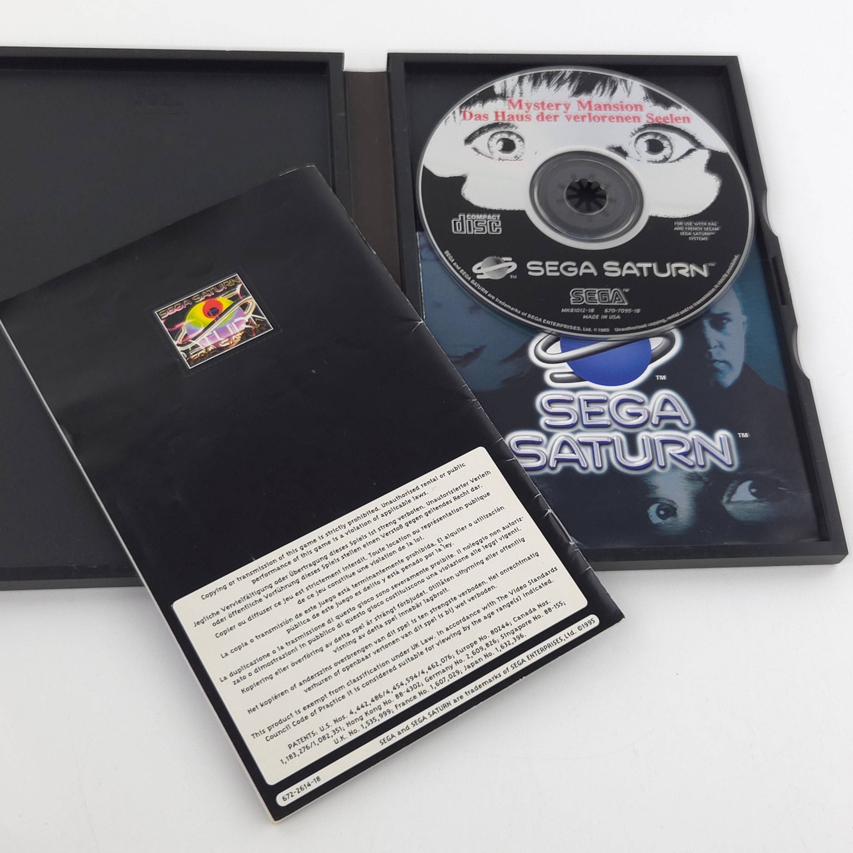 Sega Saturn Spiel Mystery Mansion Haus der Seelen OVP PAL