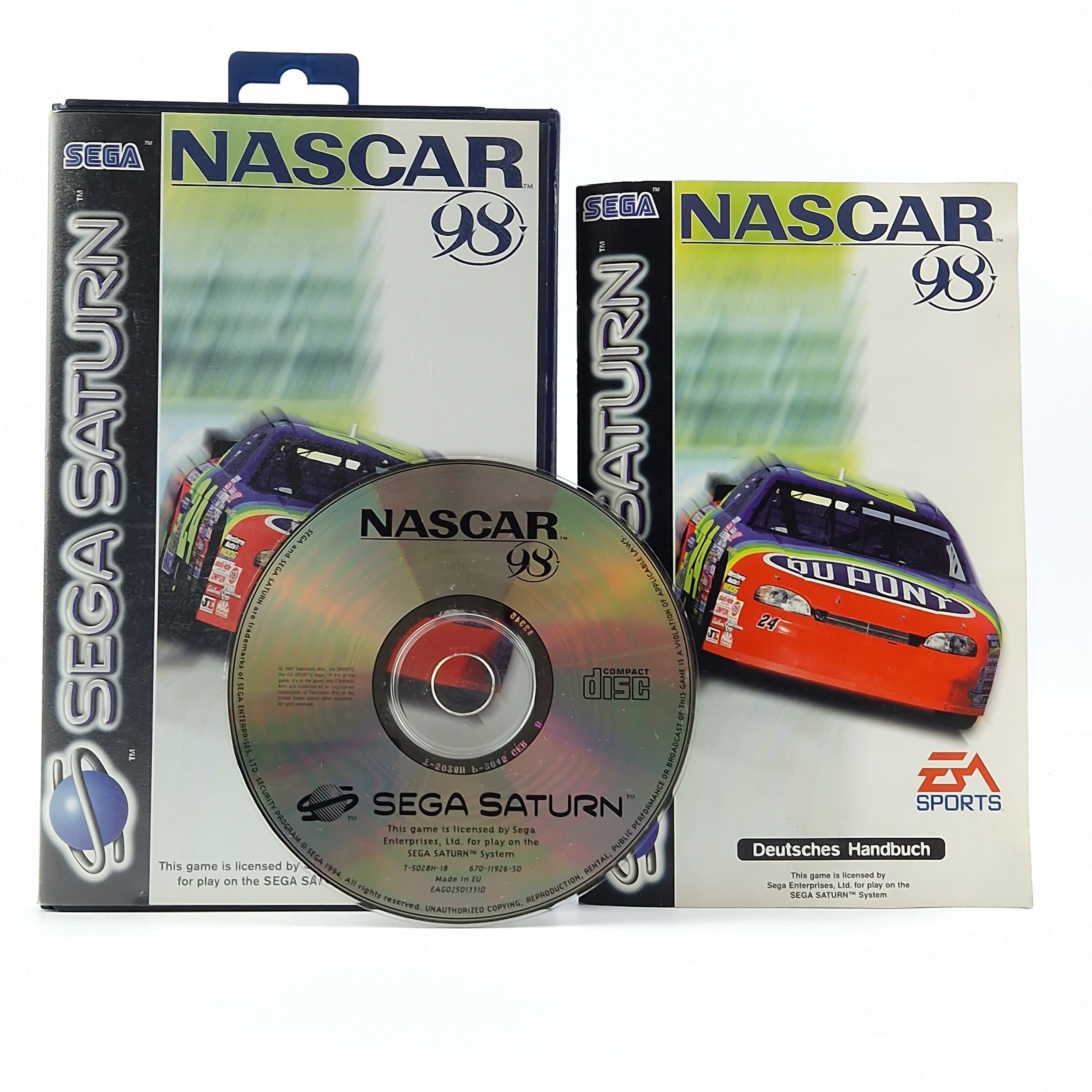 Sega Saturn Spiel – Nascar 98 OVP PAL Autorennen