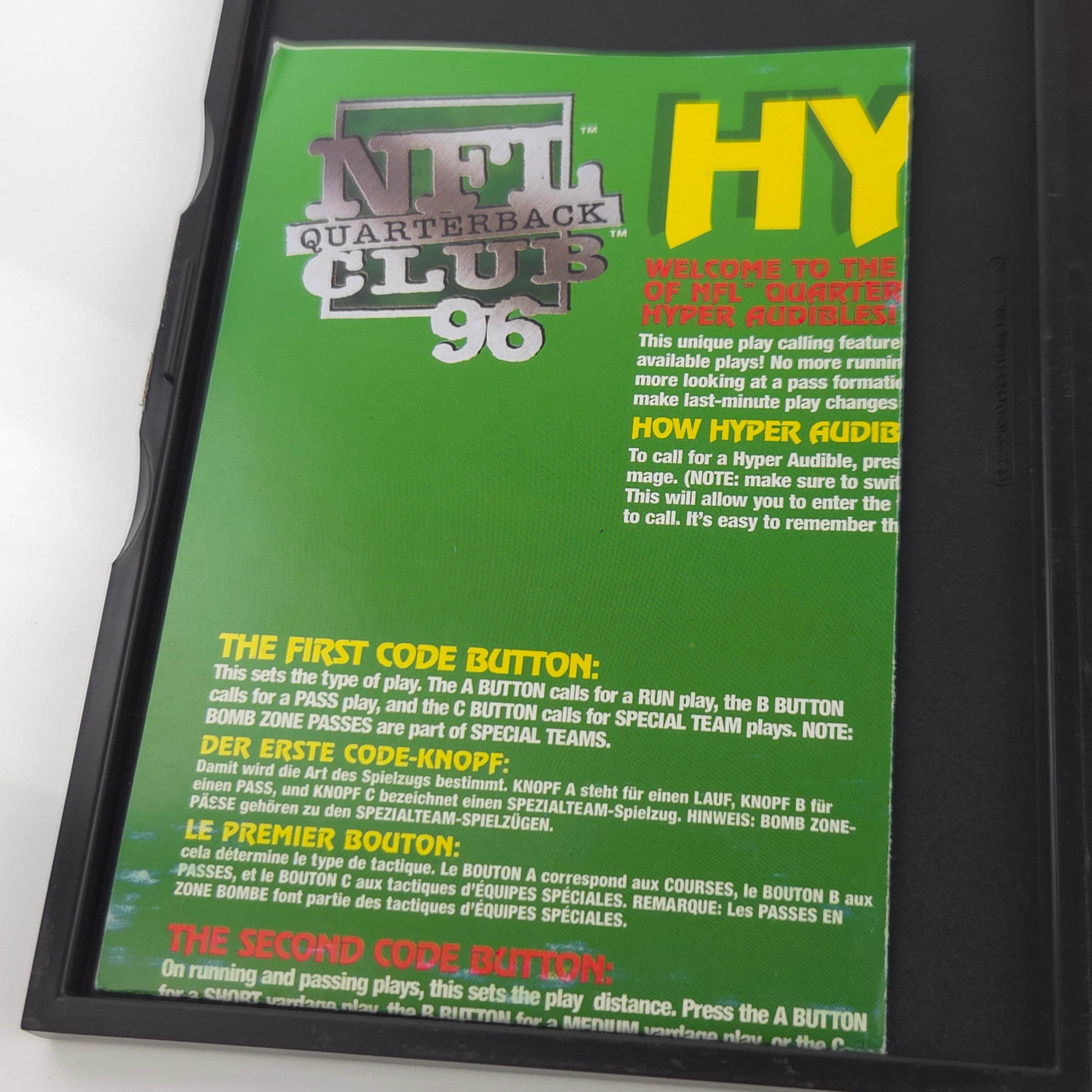 Sega Saturn Spiel – NFL Quarterback Club 96 (PAL OVP)