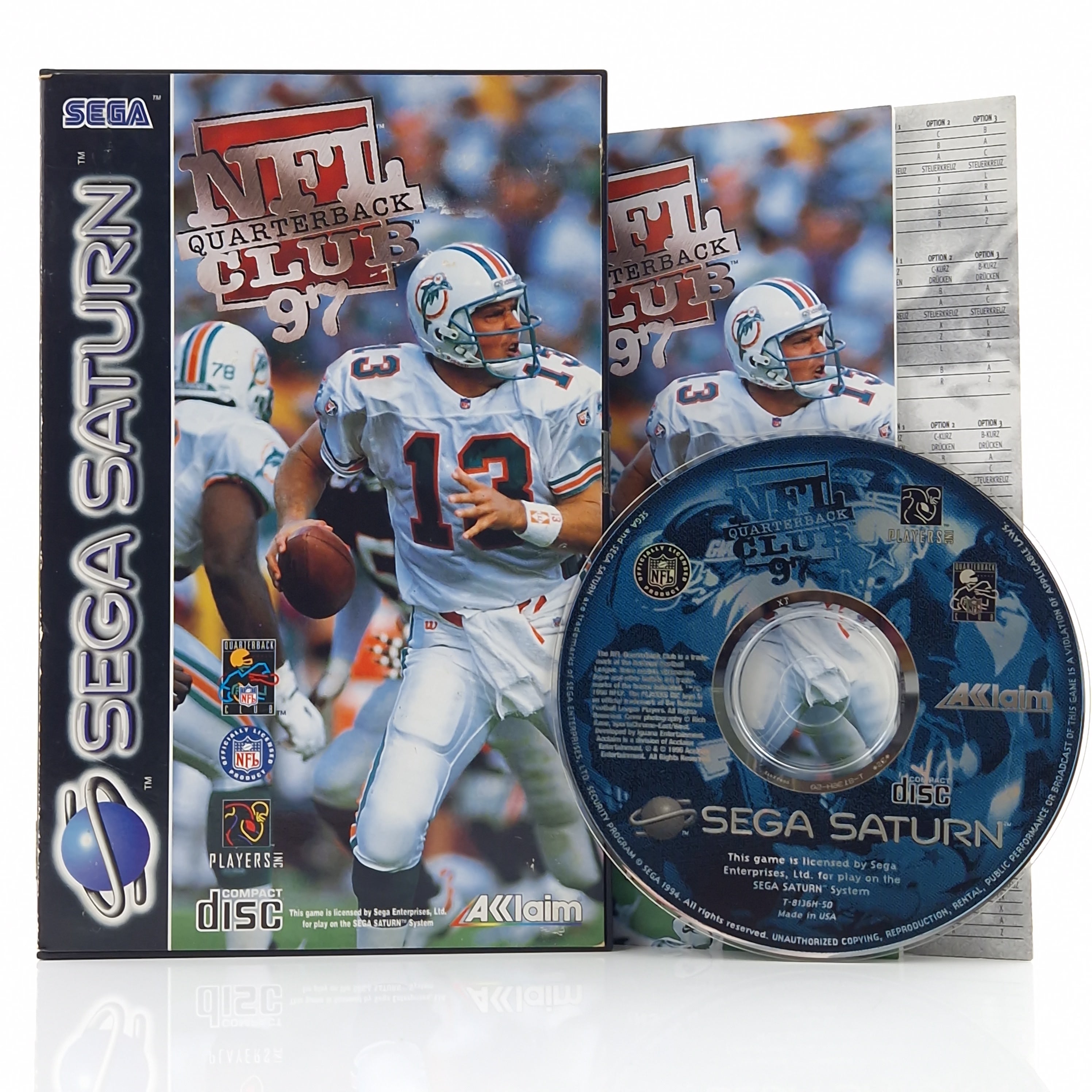 Sega Saturn Spiel – NFL Quarterback Club 97 OVP PAL