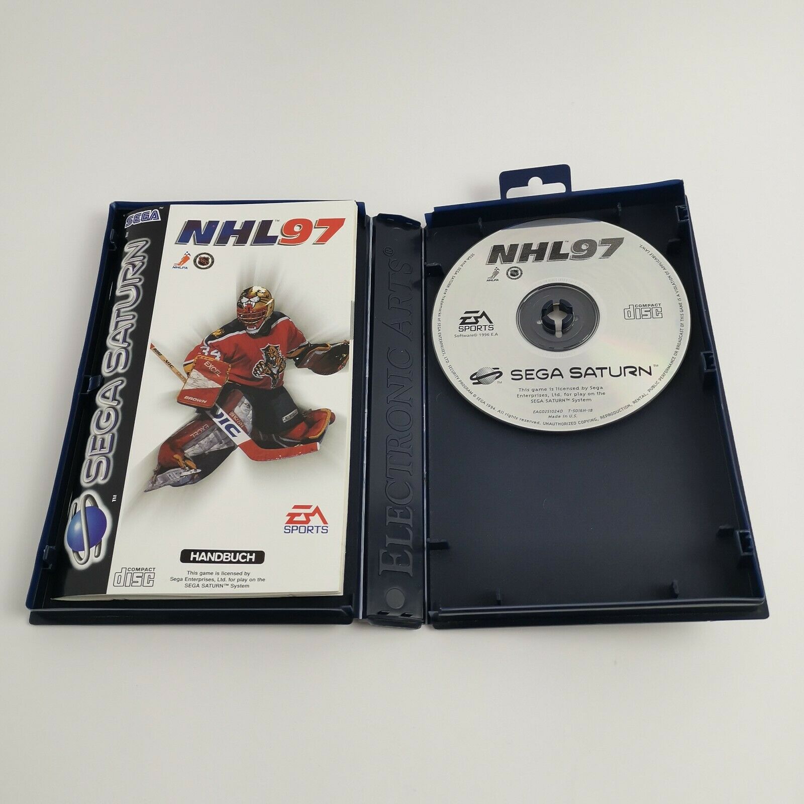 Sega Saturn Spiel – NHL 97 PAL OVP Icehockey EA Sports