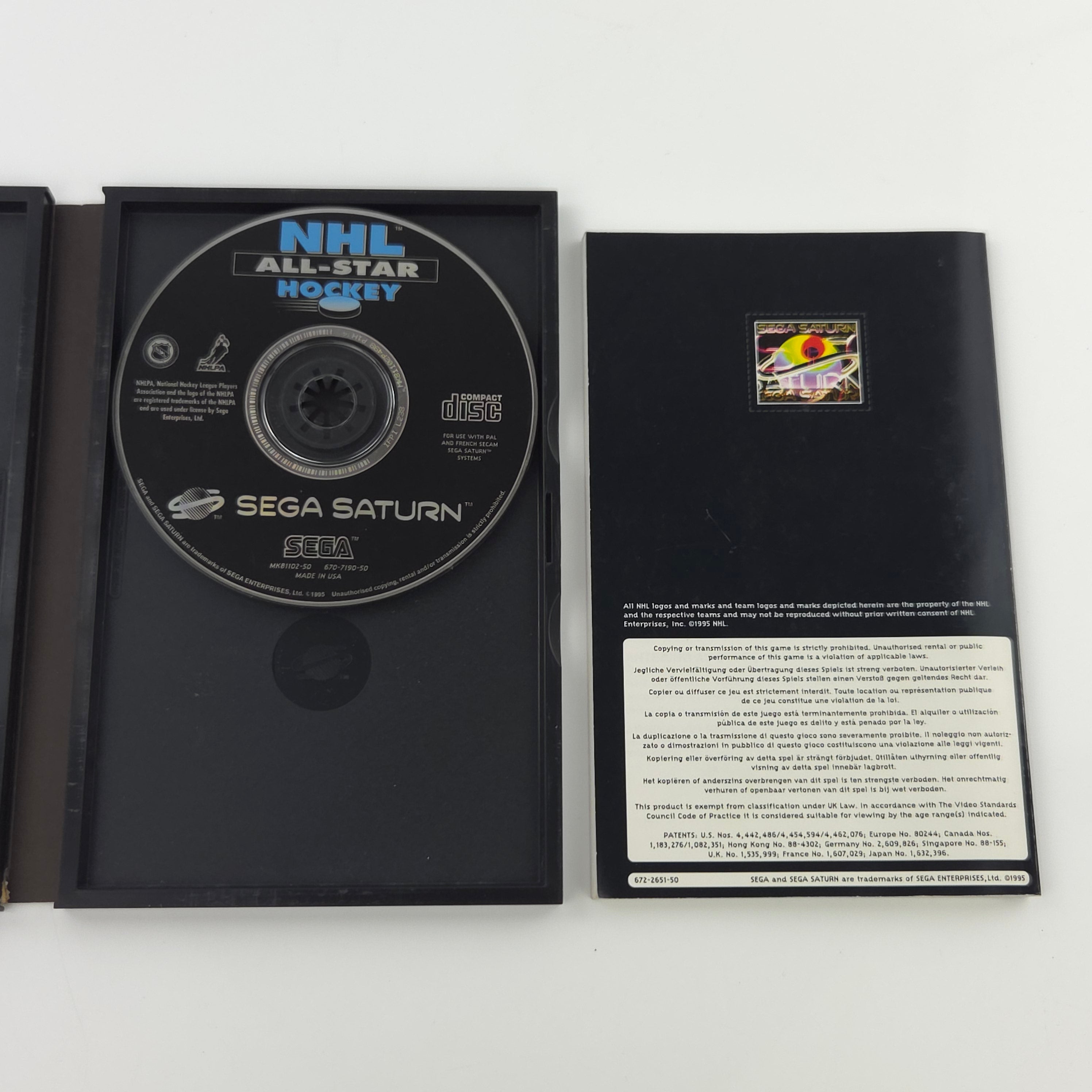 Sega Saturn Spiel – NHL All-Star Hockey OVP PAL