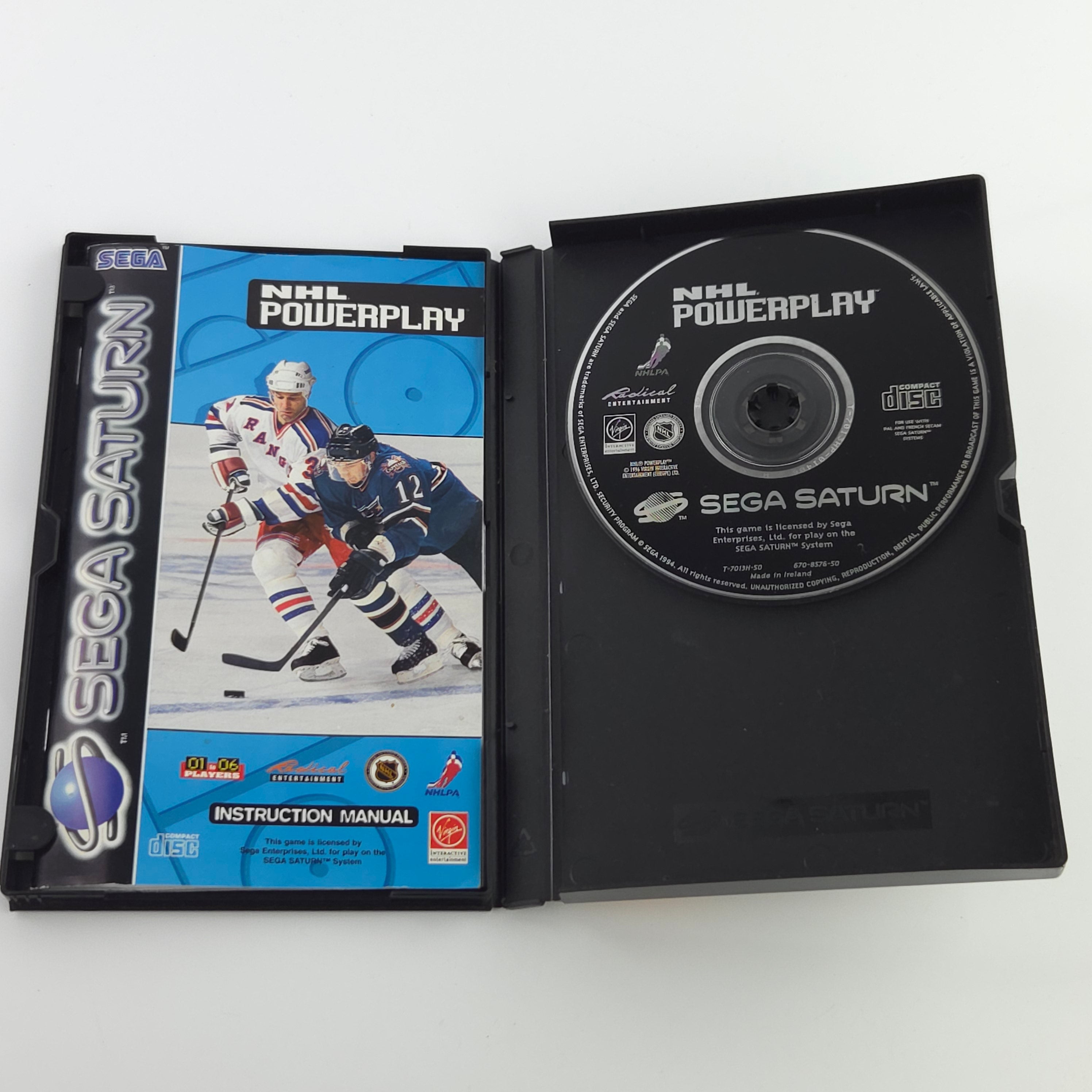 Sega Saturn Spiel – NHL Powerplay OVP PAL CIB