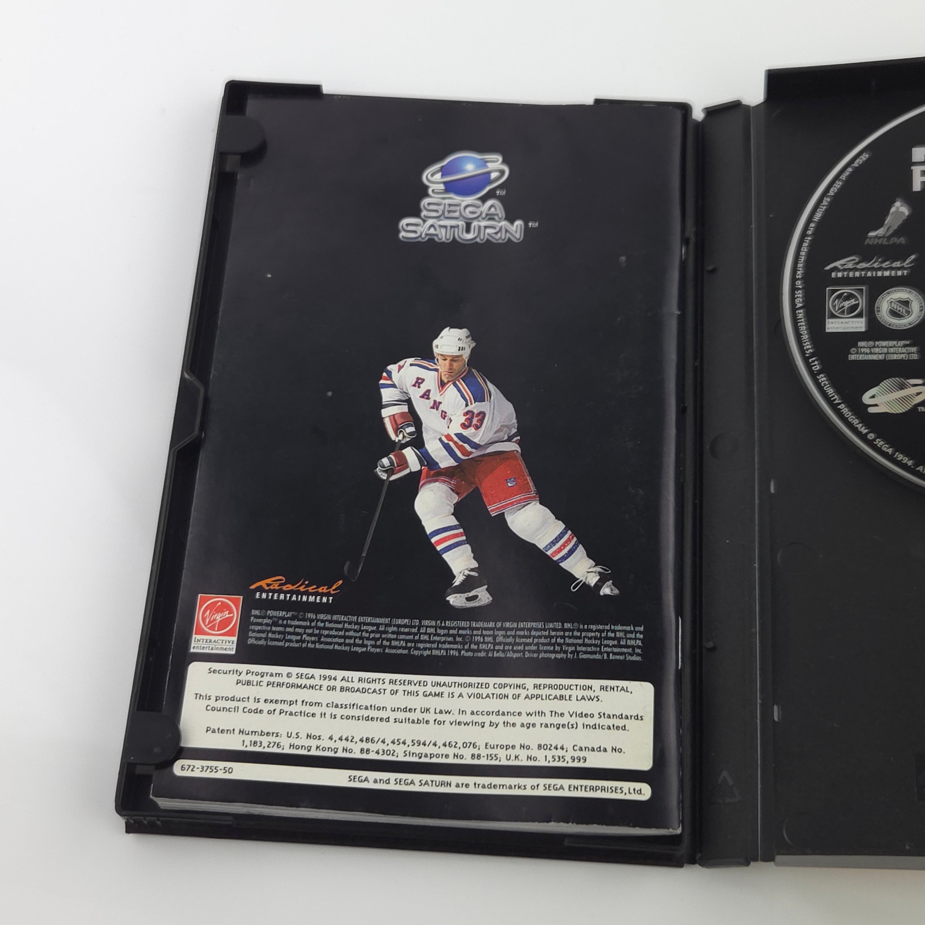 Sega Saturn Spiel – NHL Powerplay OVP PAL CIB