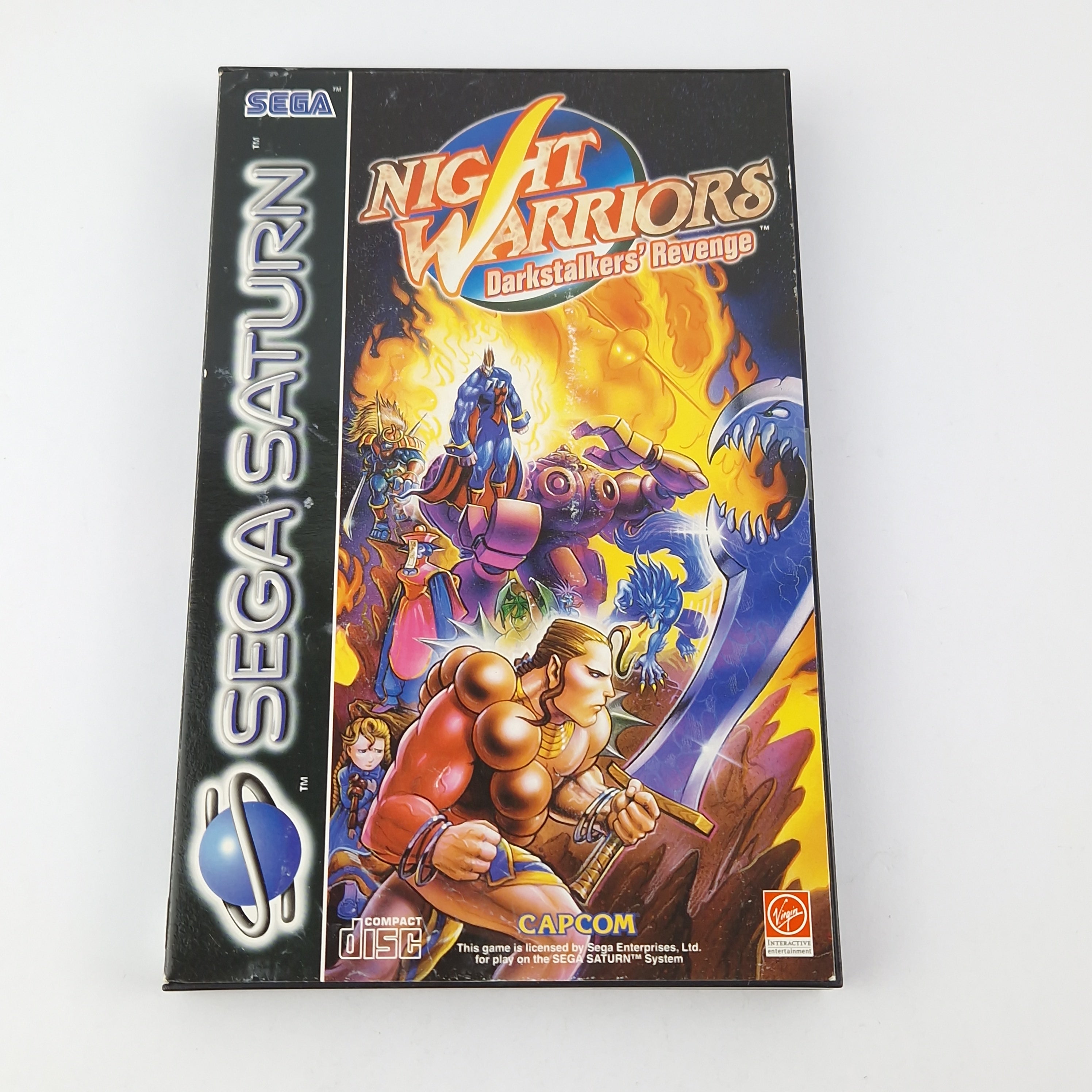 Sega Saturn Spiel – Night Warriors Darkstalkers Revenge PAL