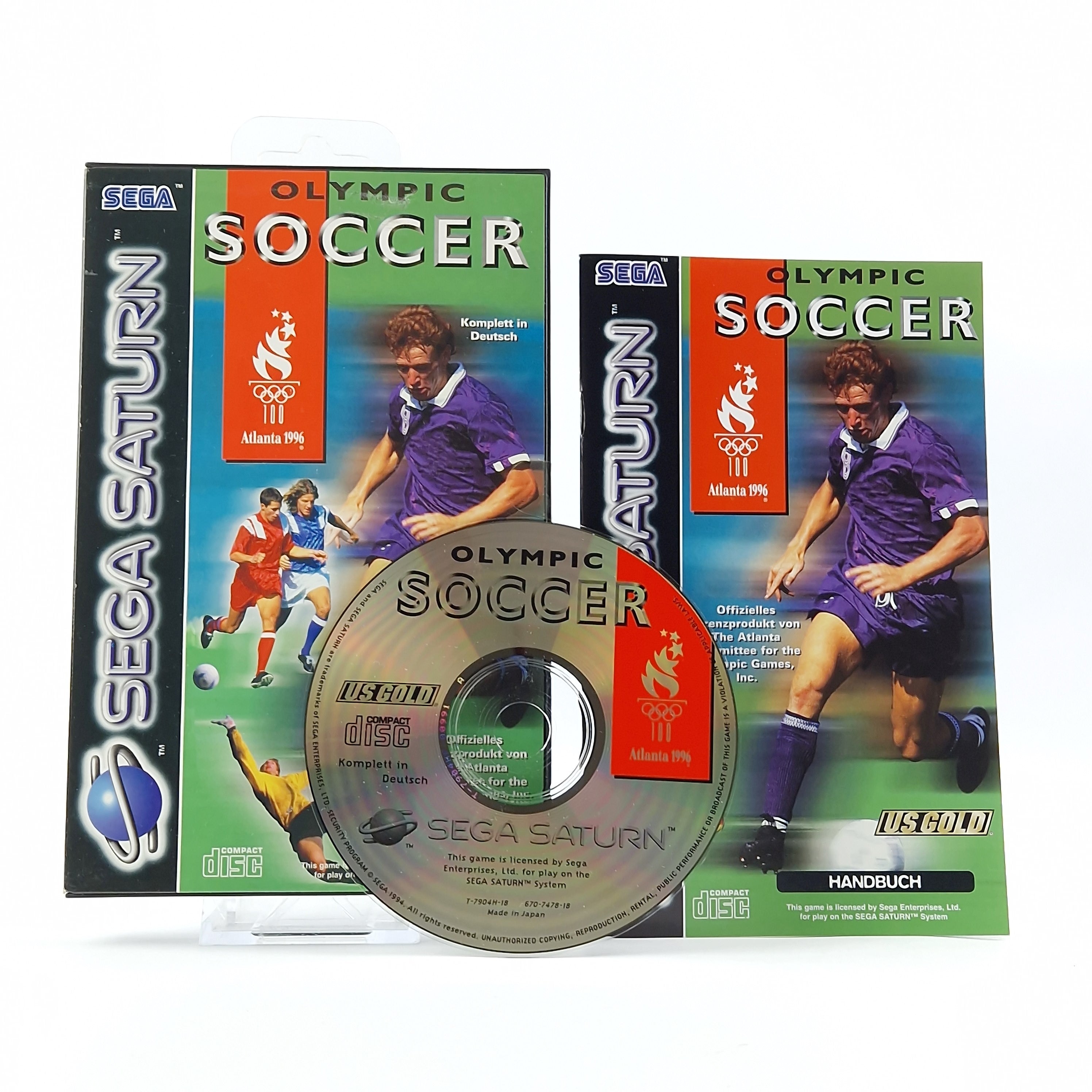 Sega Saturn Spiel – Olympic Soccer (OVP PAL CIB)