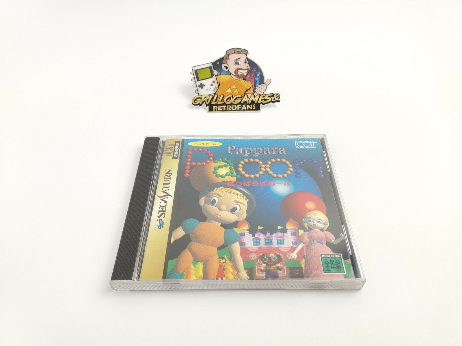 Sega Saturn Spiel – Pappara Paoon Japan Spine Card OVP