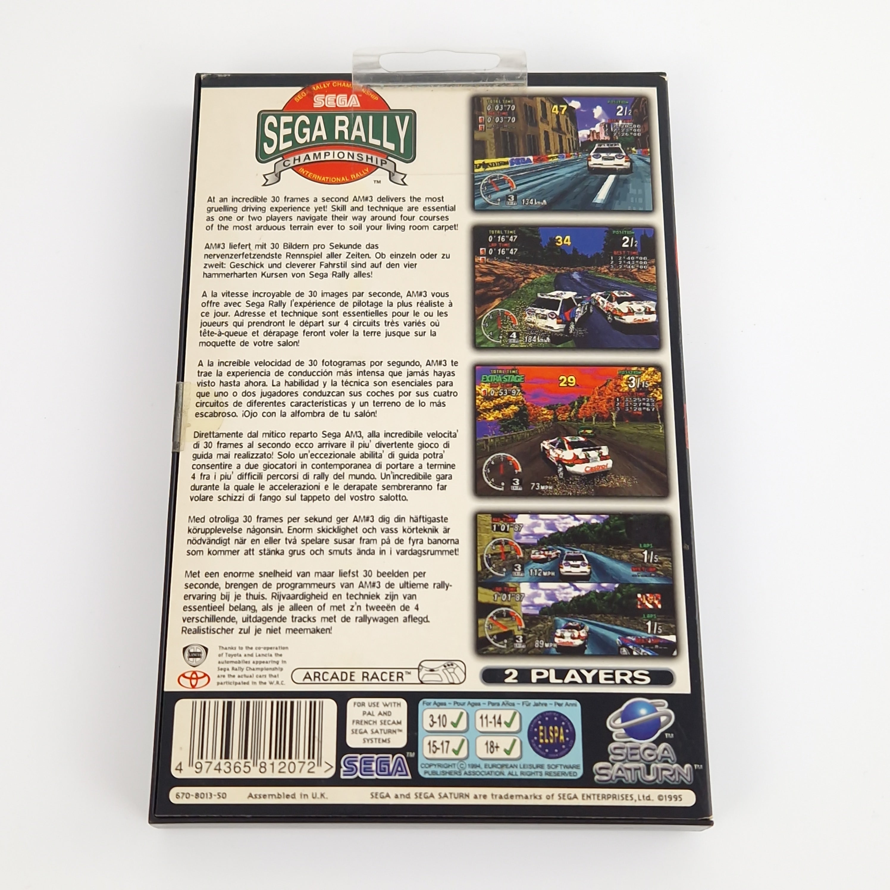 Sega Saturn Spiel – Sega Rally Championship (OVP PAL)