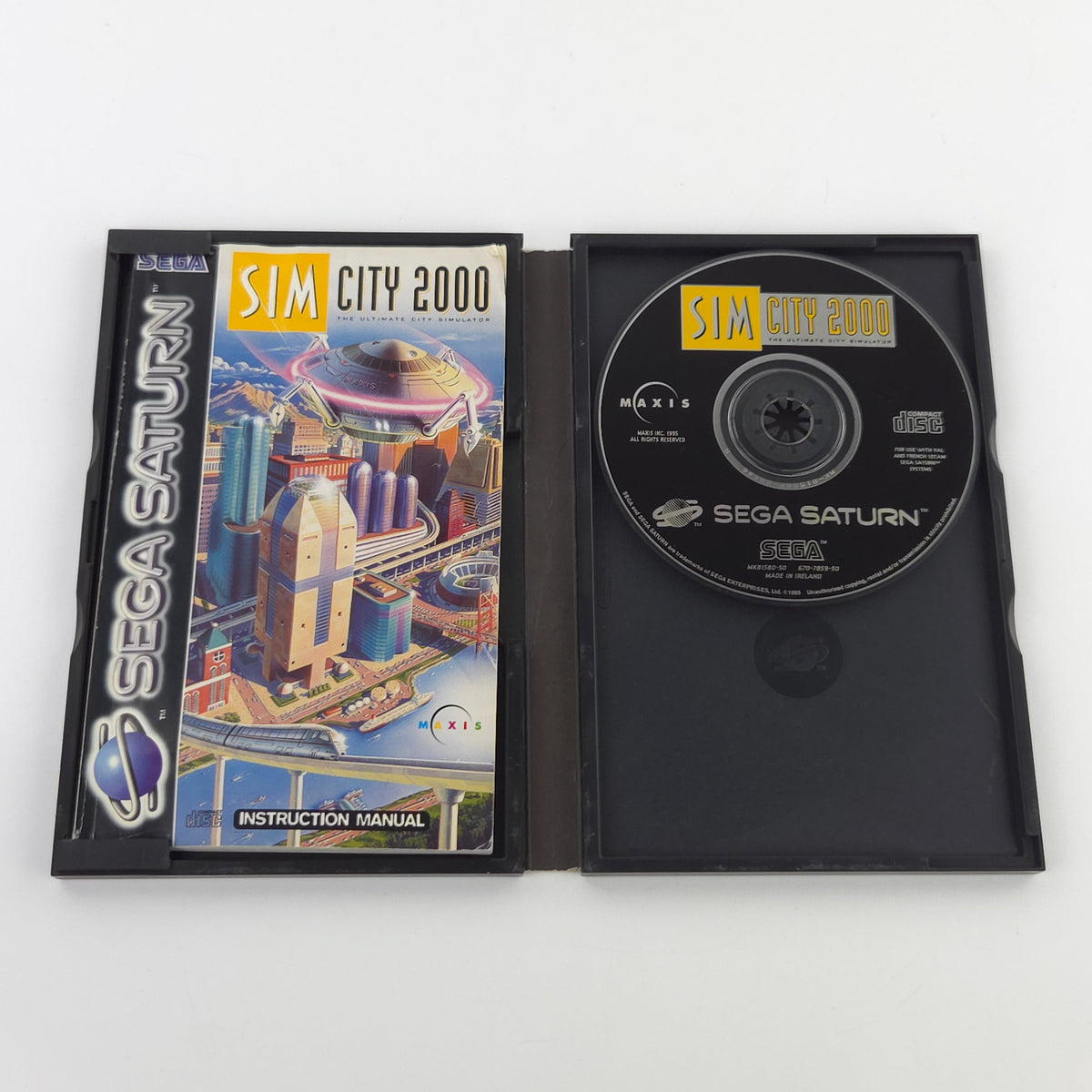 Sega Saturn Spiel Sim City 2000 OVP PAL