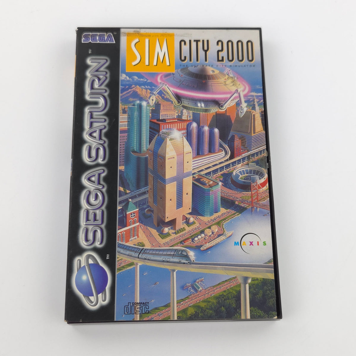 Sega Saturn Spiel Sim City 2000 OVP PAL