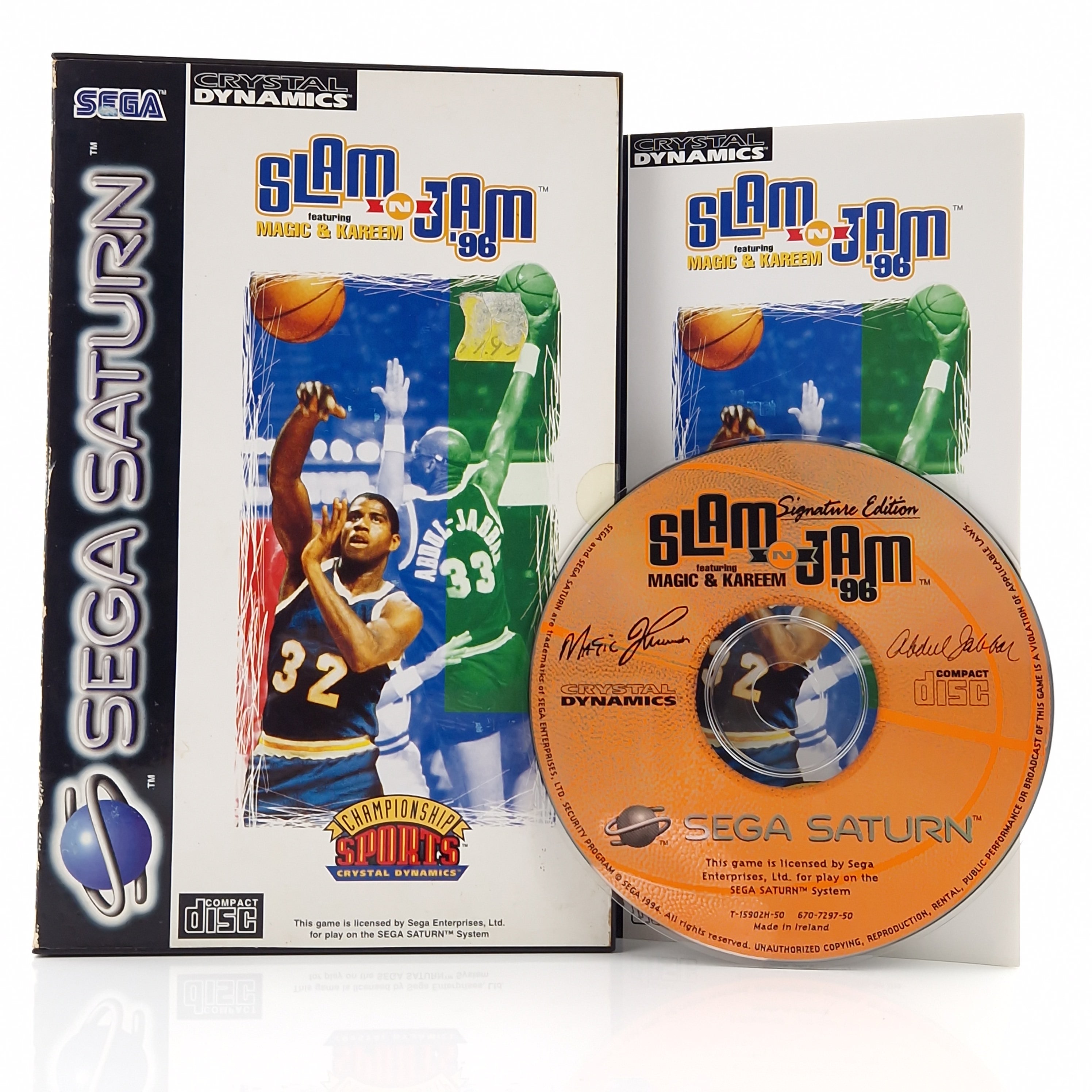 Sega Saturn Spiel – Slam N Jam 96 Basketball Game PAL OVP