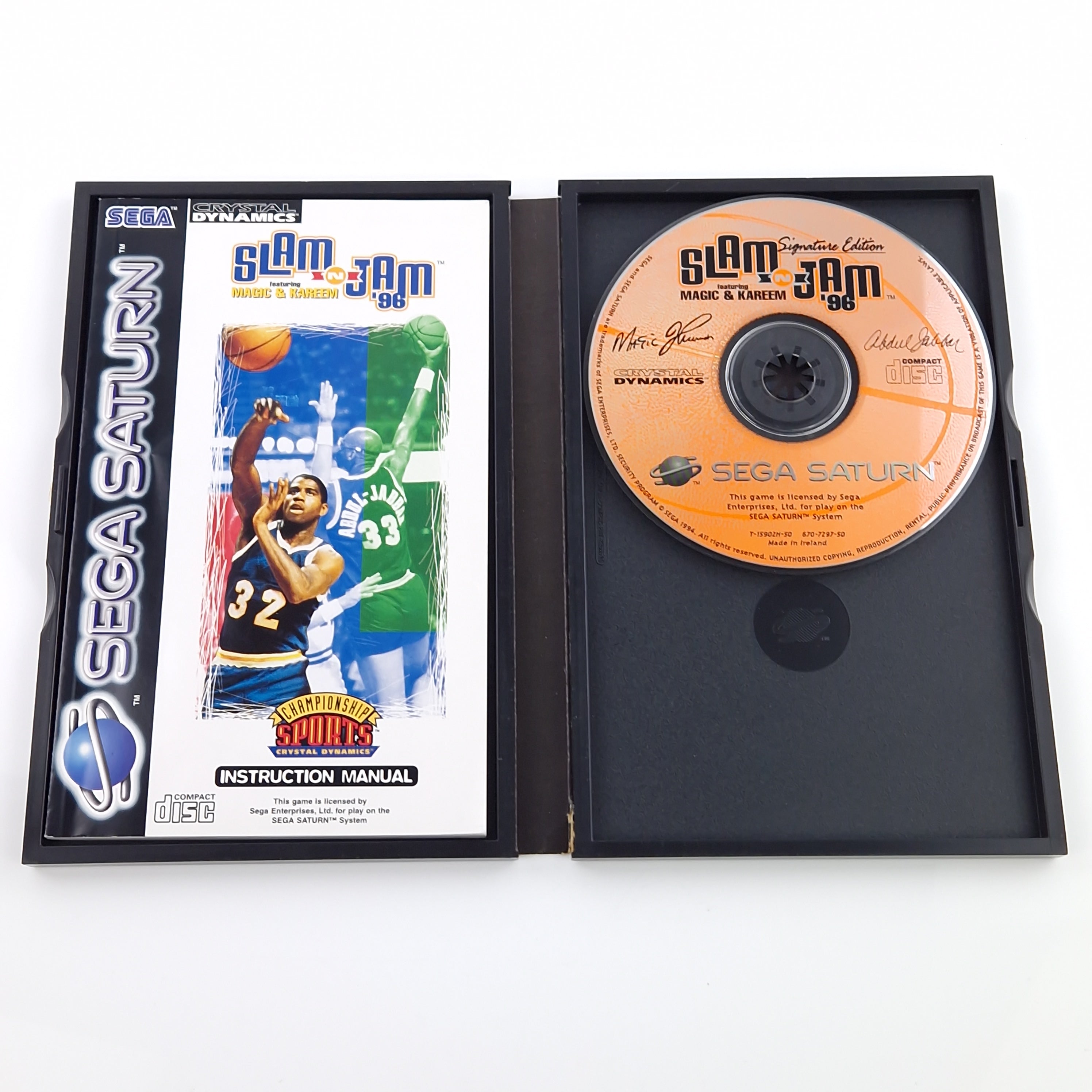 Sega Saturn Spiel – Slam N Jam 96 Basketball Game PAL OVP