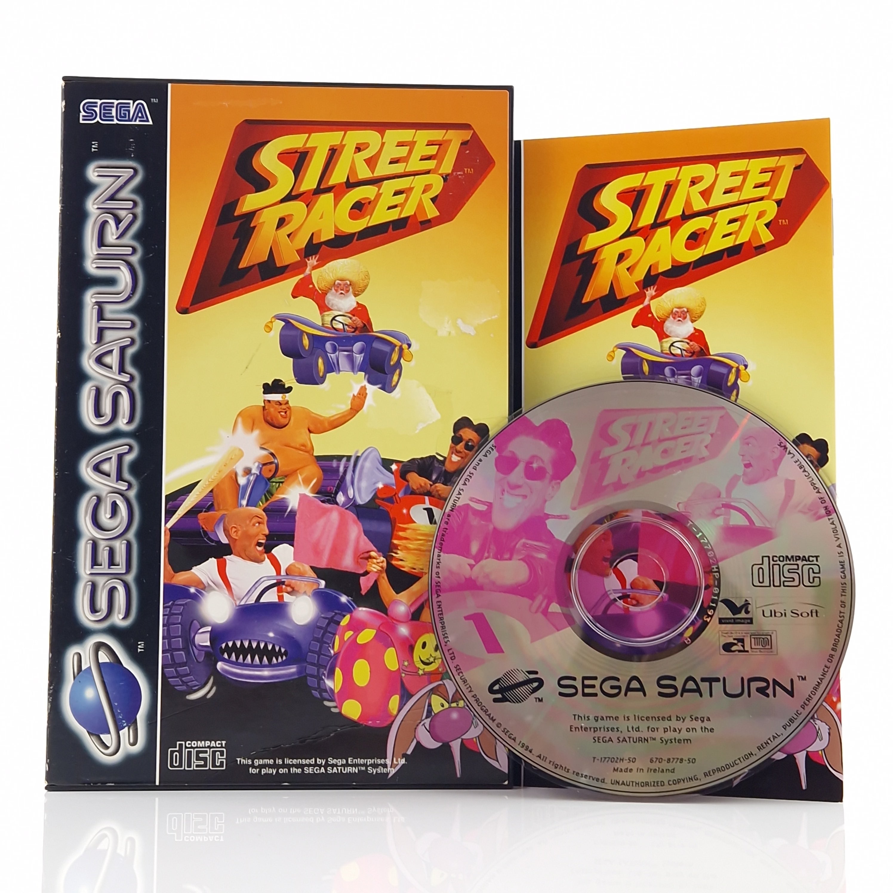 Sega Saturn Spiel – Street Racer CD Anleitung OVP PAL
