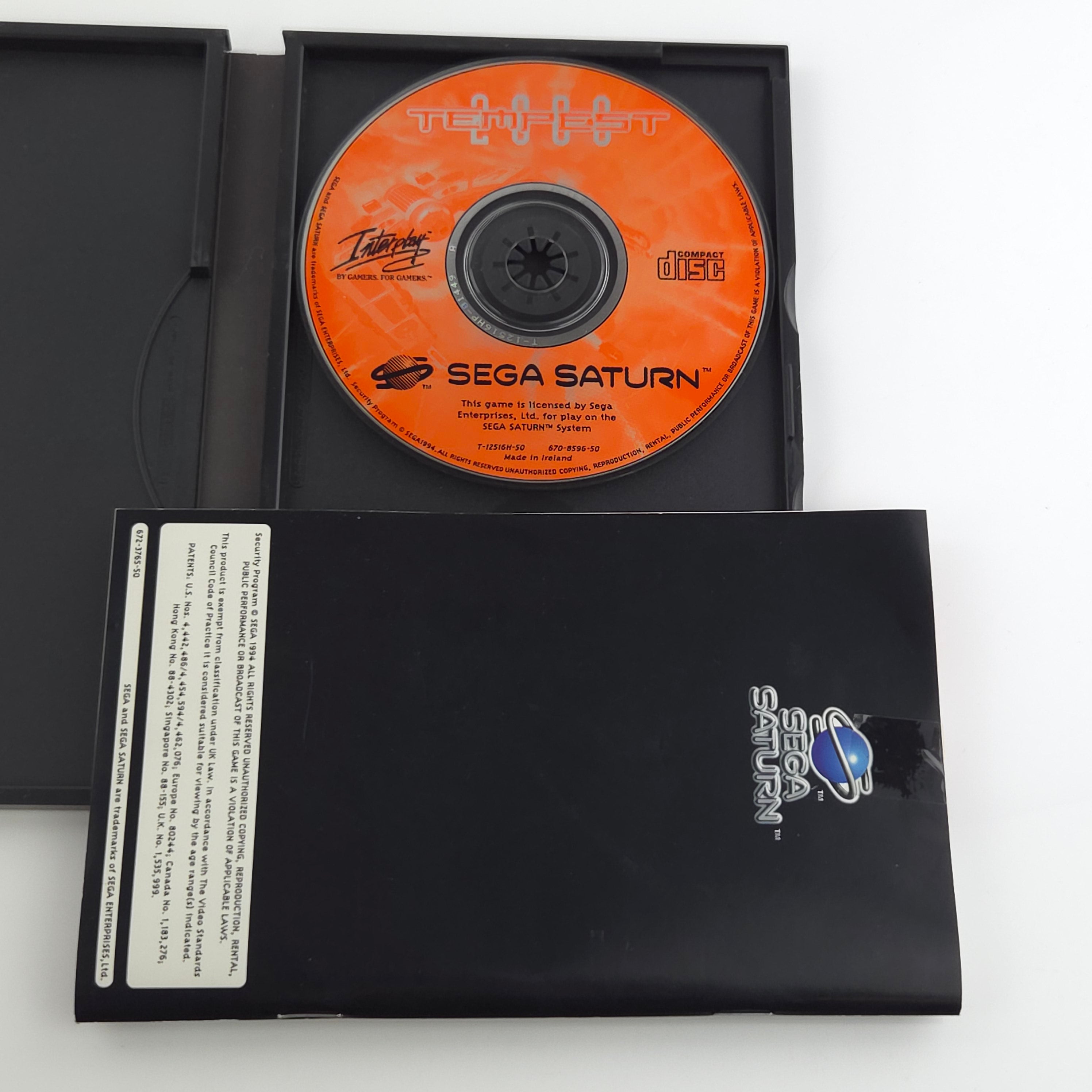 Sega Saturn Spiel – Tempest PAL mit Anleitung OVP