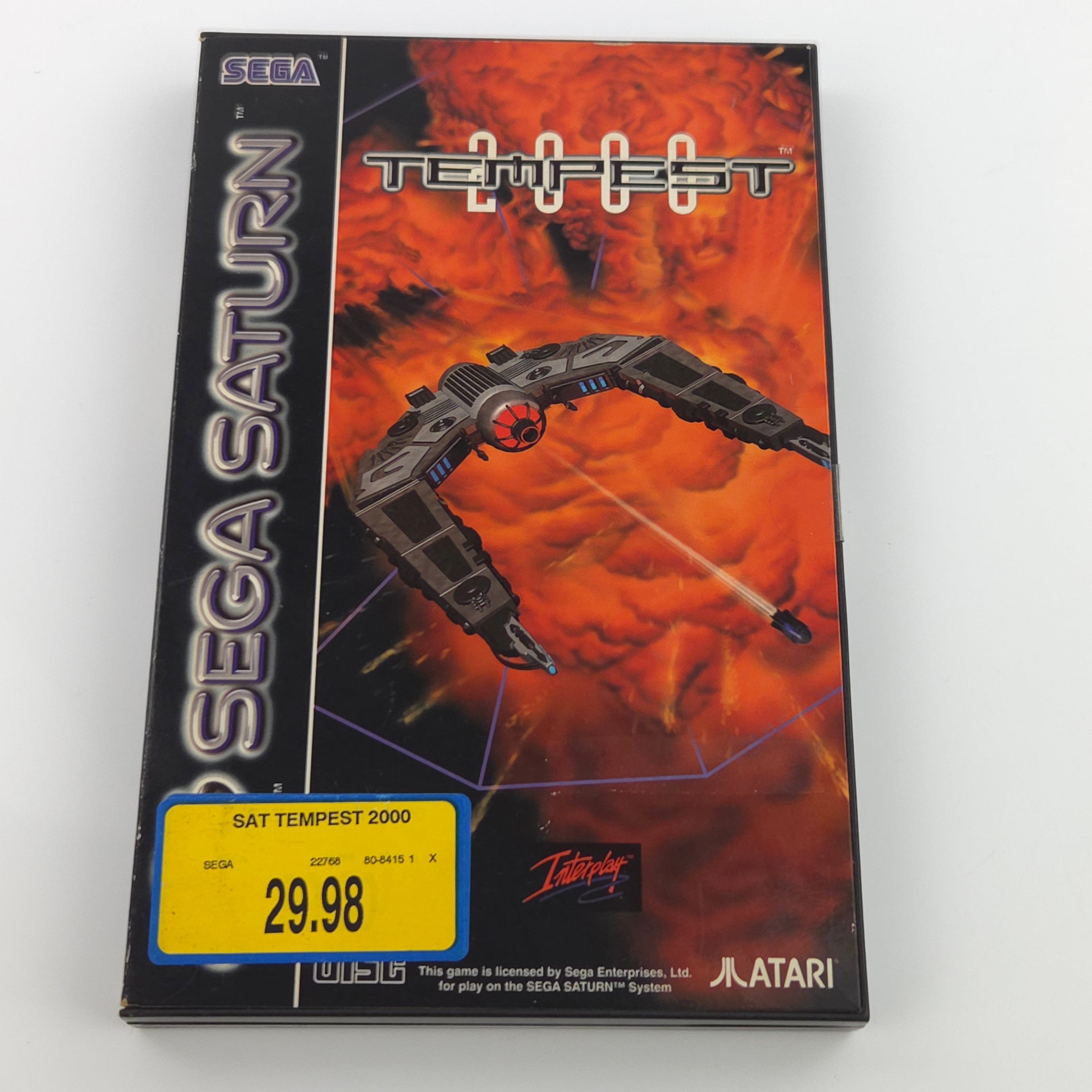 Sega Saturn Spiel – Tempest PAL mit Anleitung OVP
