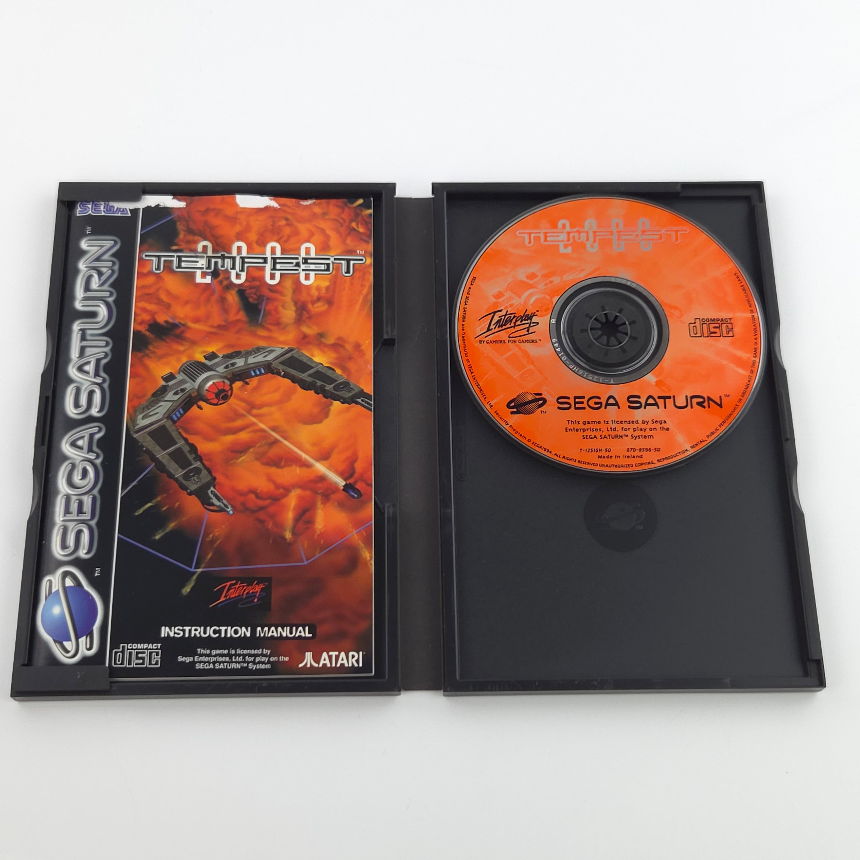 Sega Saturn Spiel – Tempest PAL mit Anleitung OVP