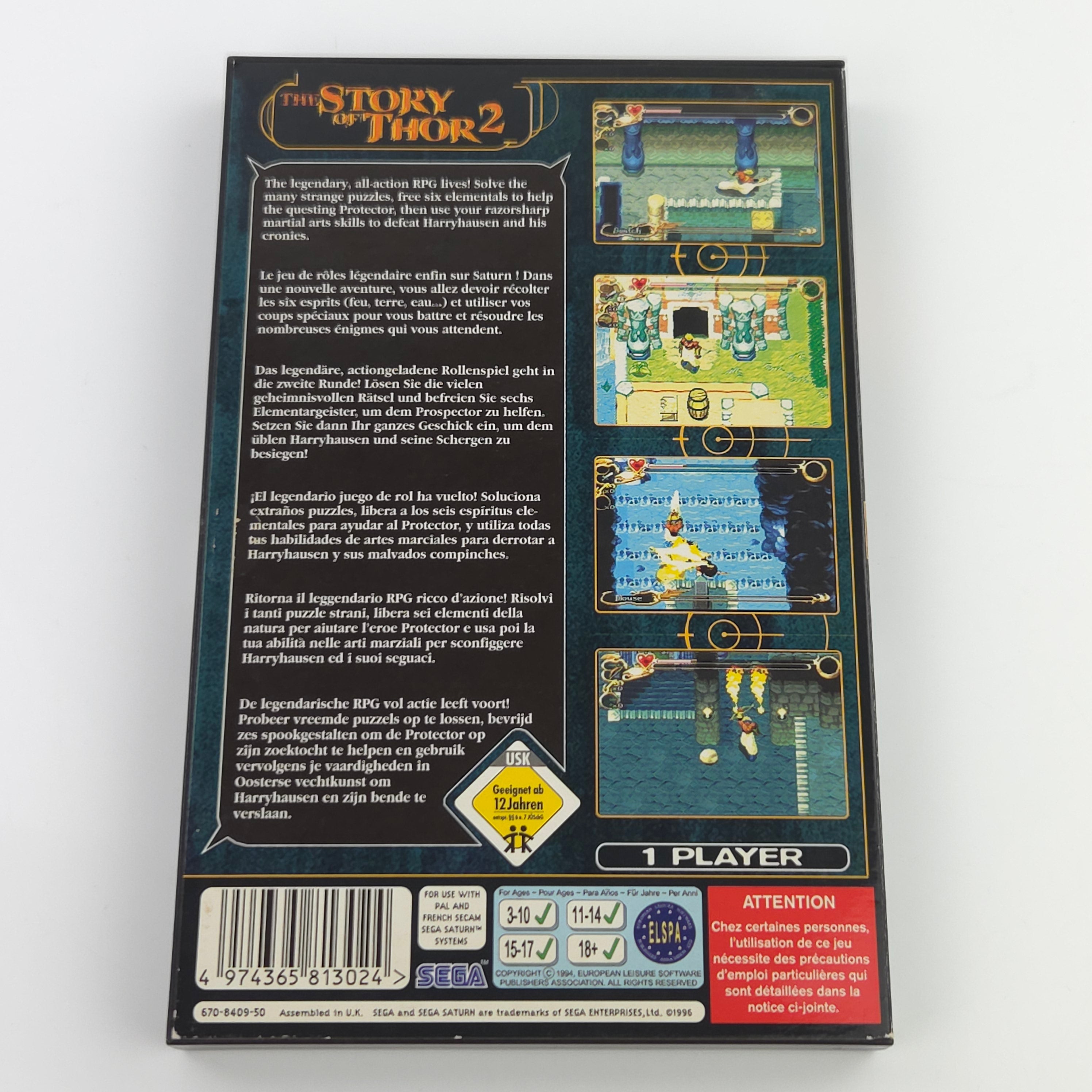 Sega Saturn Spiel – The Story of Thor 2 OVP PAL