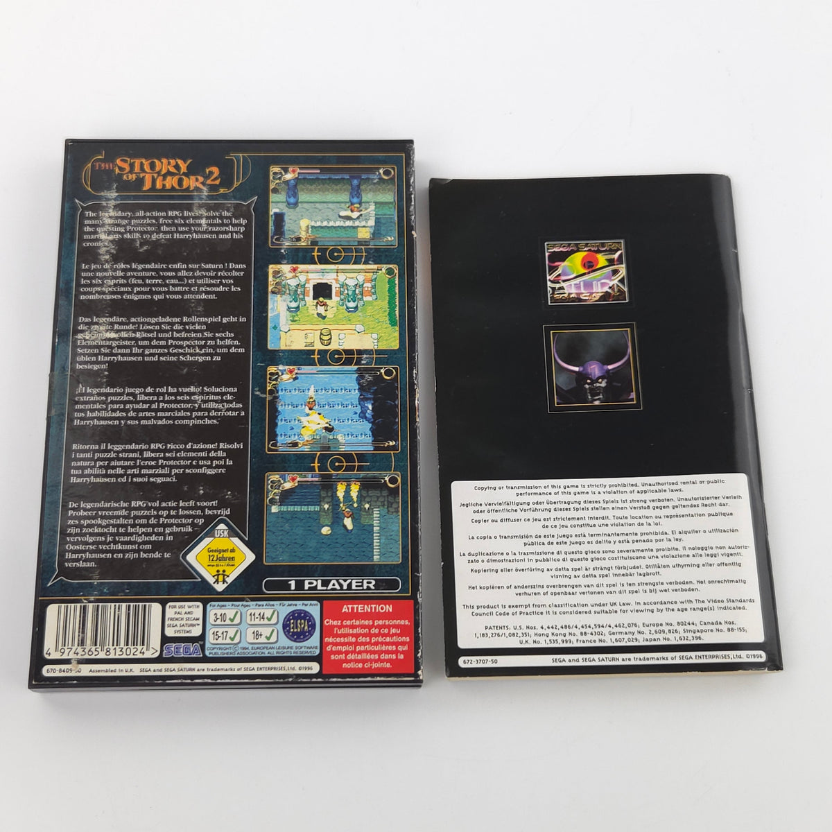 Sega Saturn Spiel The Story of Thor 2 OVP