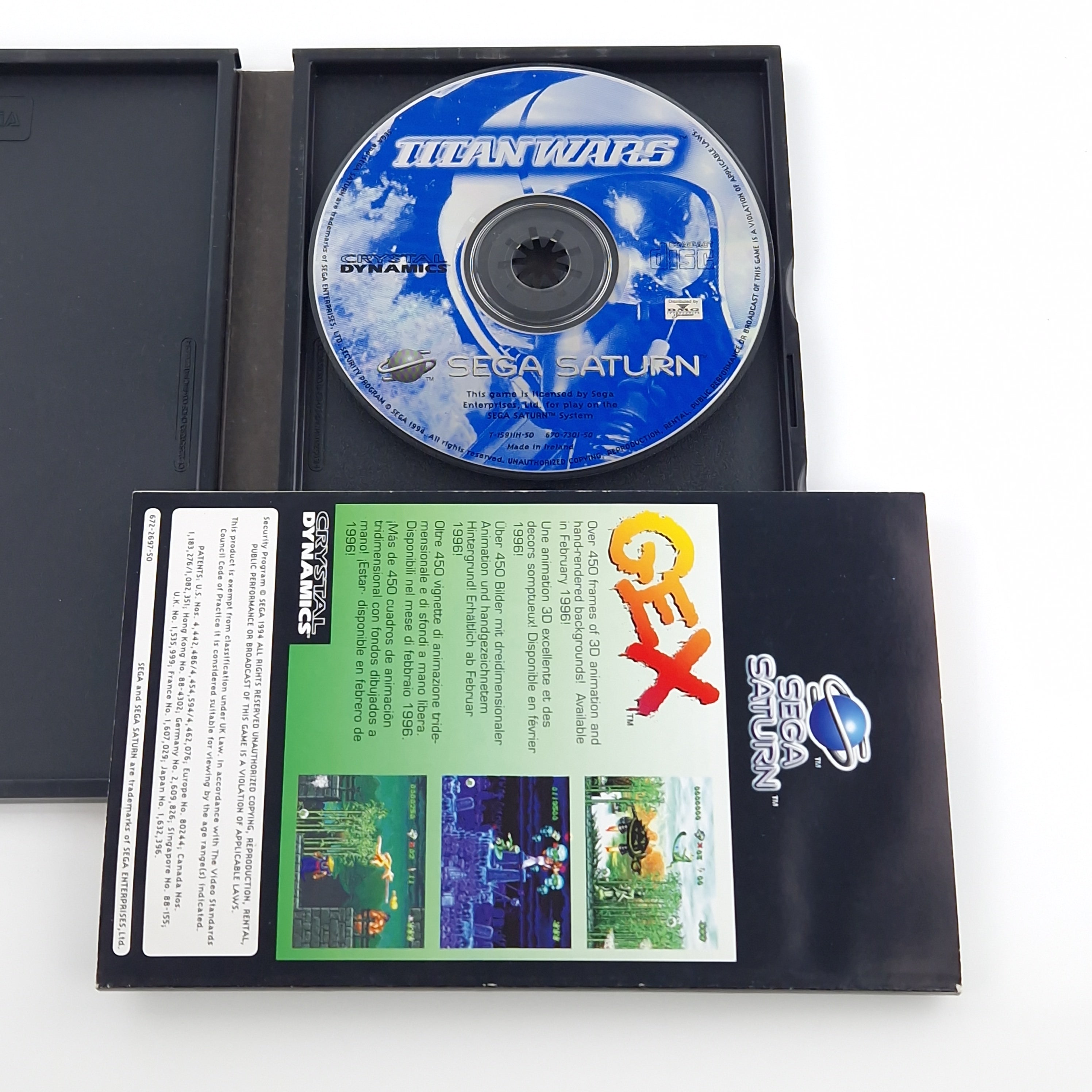 Sega Saturn Spiel – Titan Wars OVP PAL