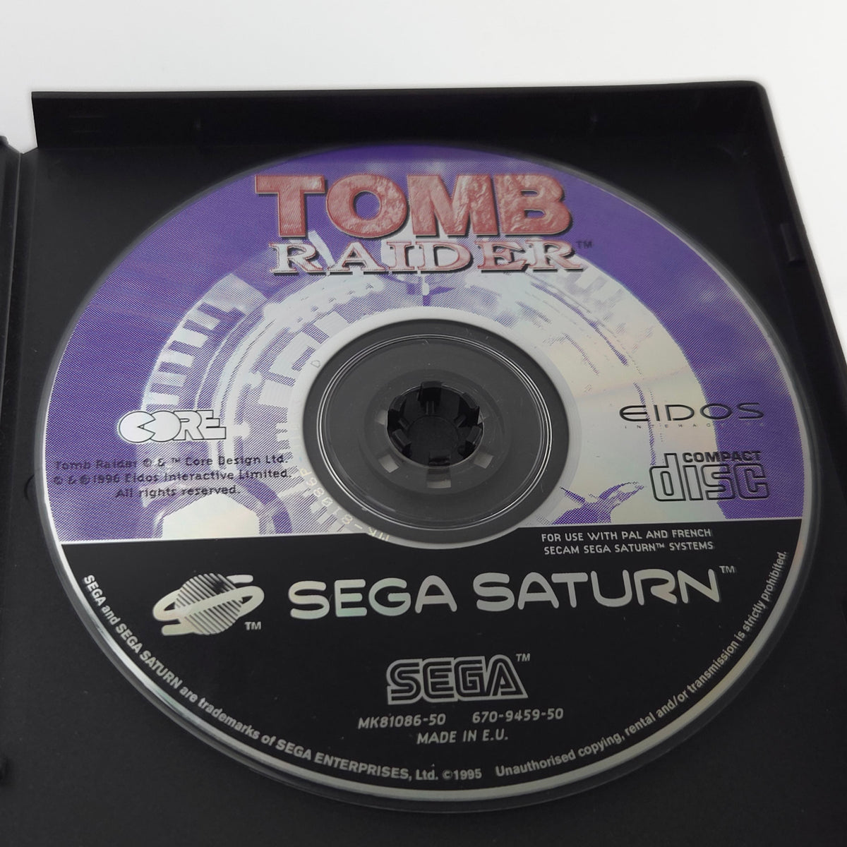 Sega Saturn Spiel Tomb Raider OVP PAL