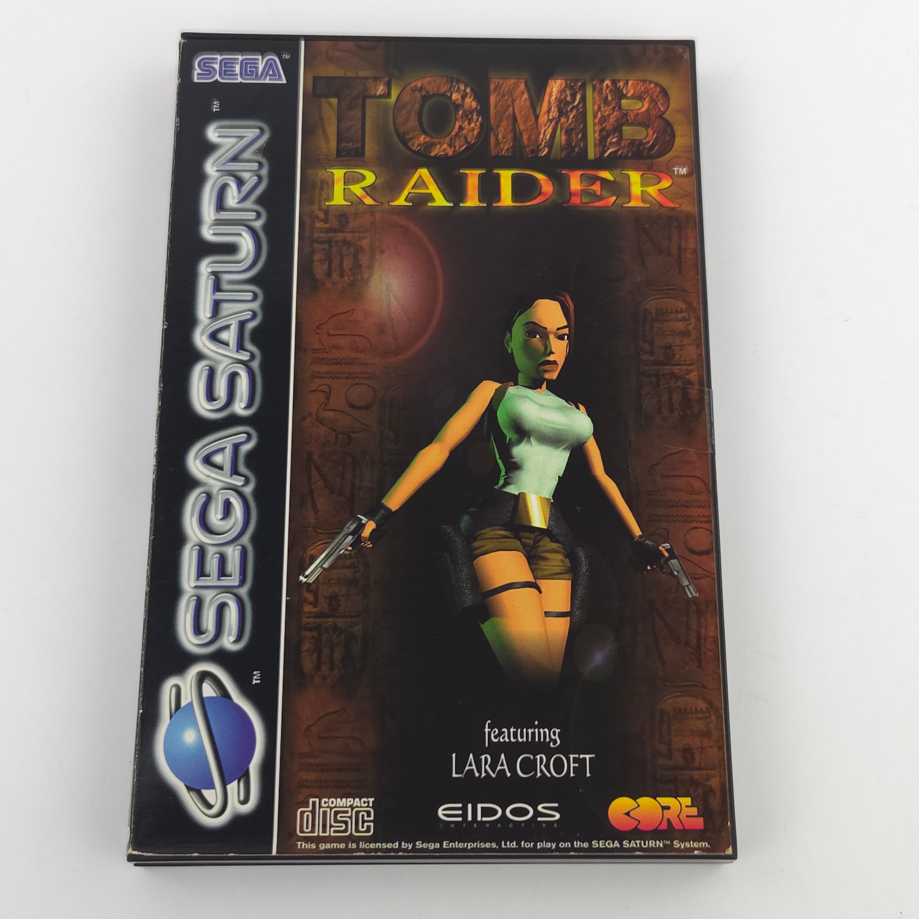 Sega Saturn Spiel Tomb Raider Lara Croft OVP PAL EUR