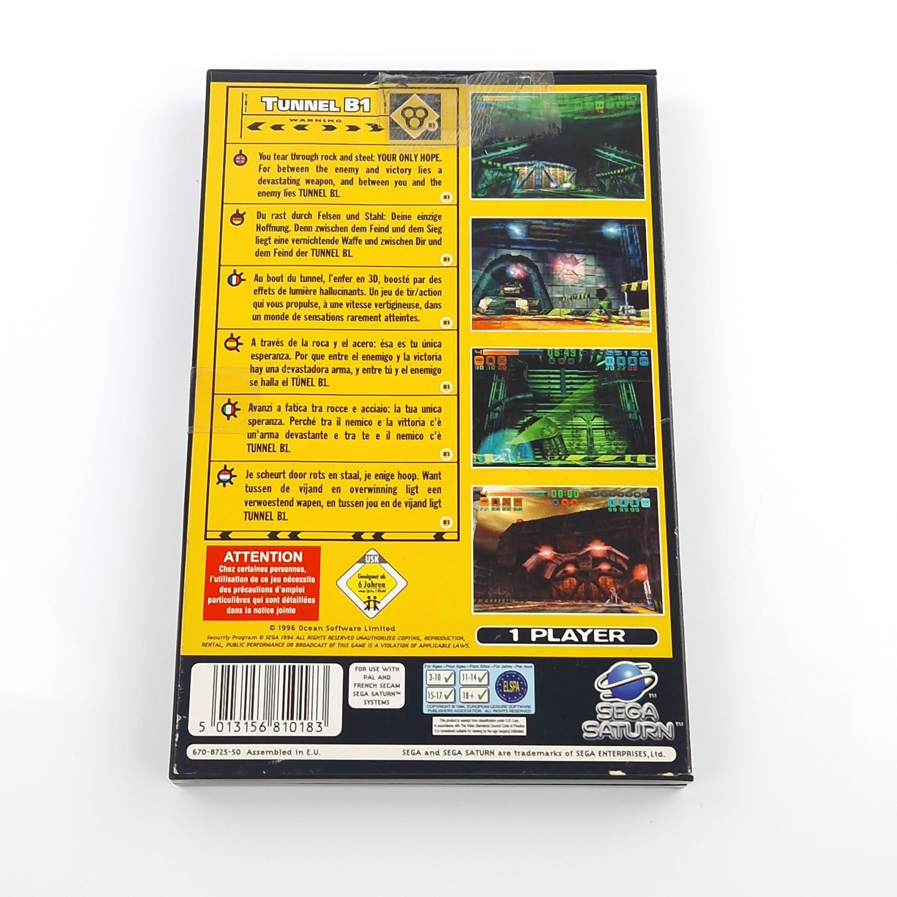 Sega Saturn Spiel – Tunnel B1 OVP PAL Ocean
