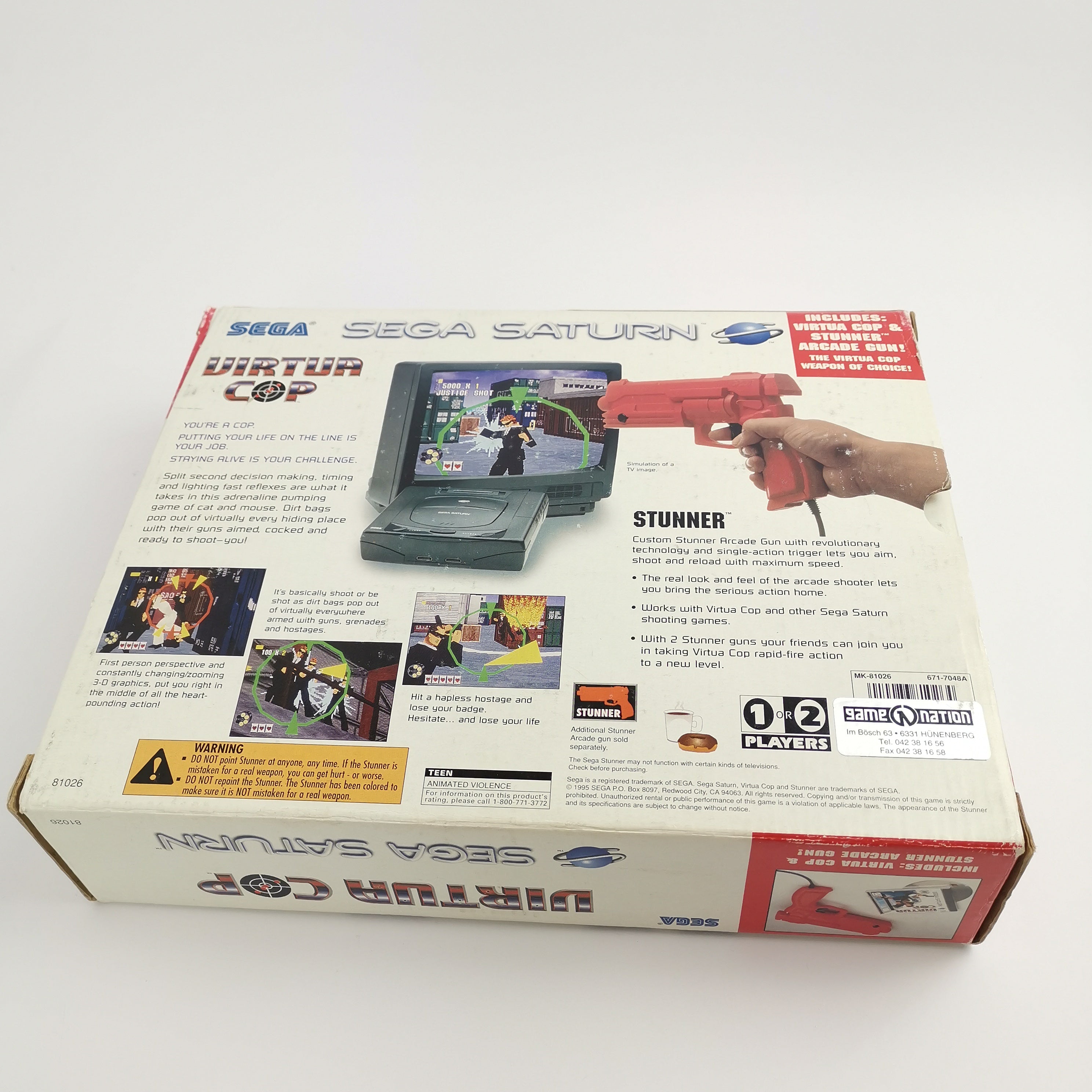 Sega Saturn Spiel: Virtua Cop + Gun | amerikanische Version NTSC-U/C USA | OVP