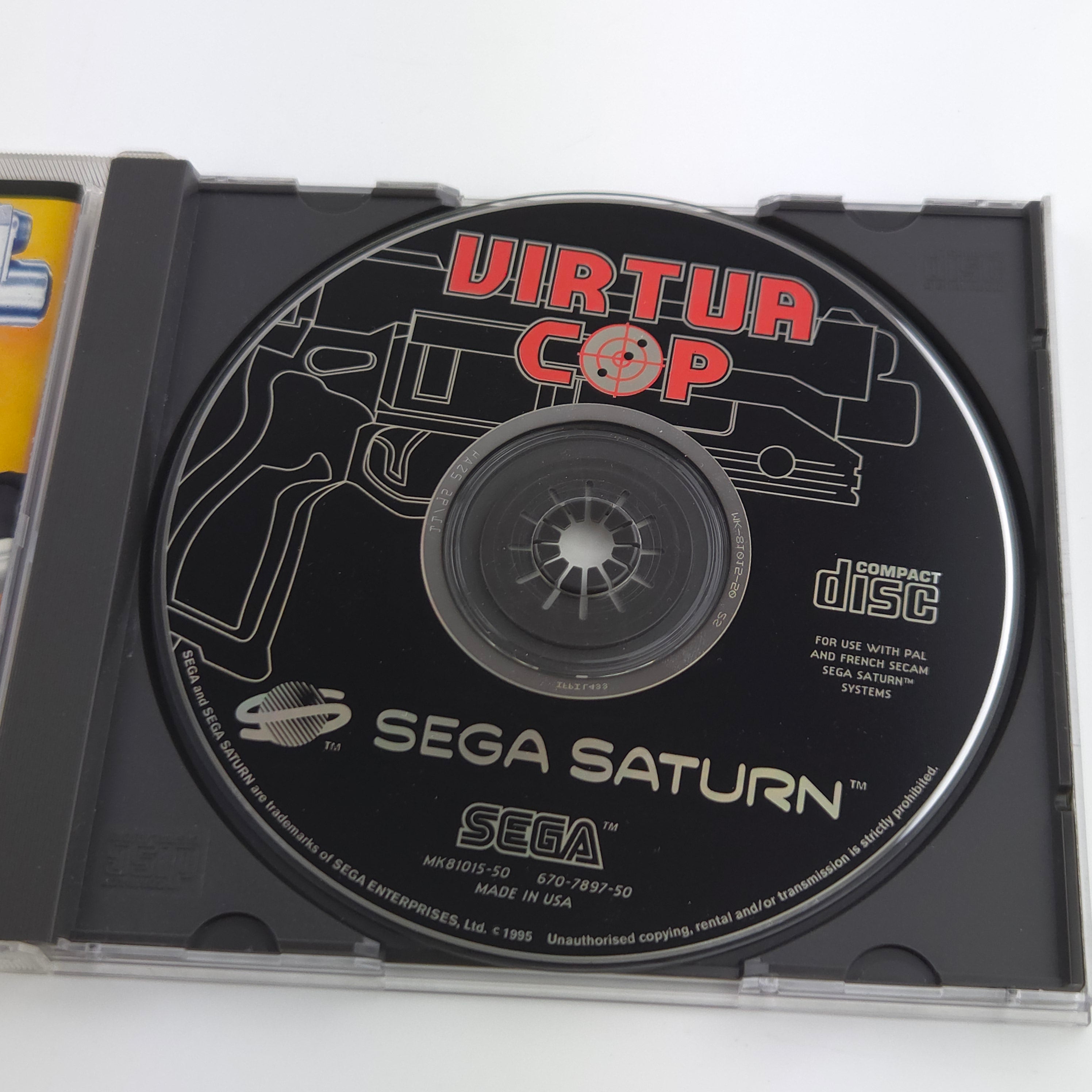 Sega Saturn Spiel – Virtua Cop PAL OVP Jewel Case
