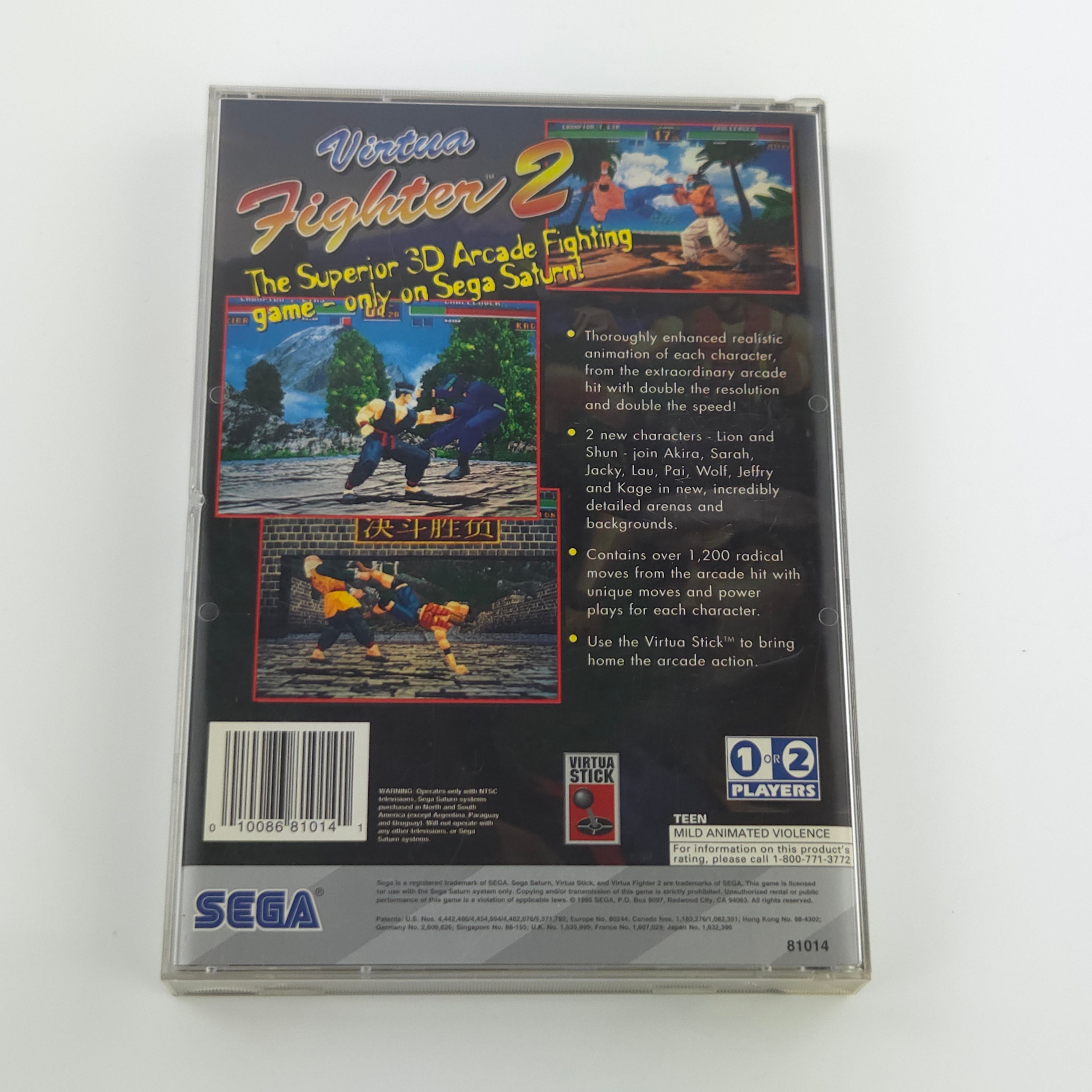 Sega Saturn Spiel – Virtua Fighter 2 OVP USA