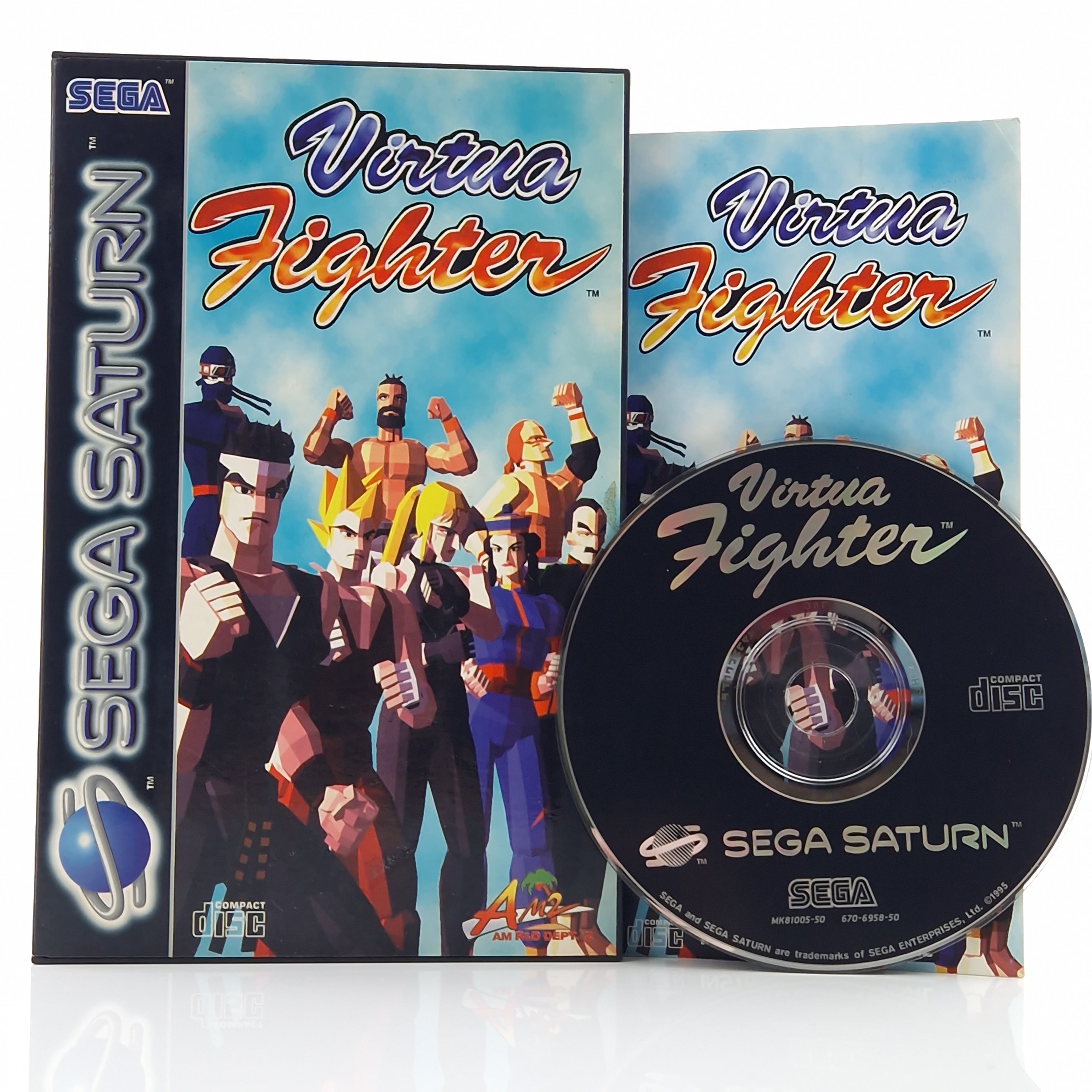 Sega Saturn Spiel – Virtua Fighter OVP PAL Beat em Up