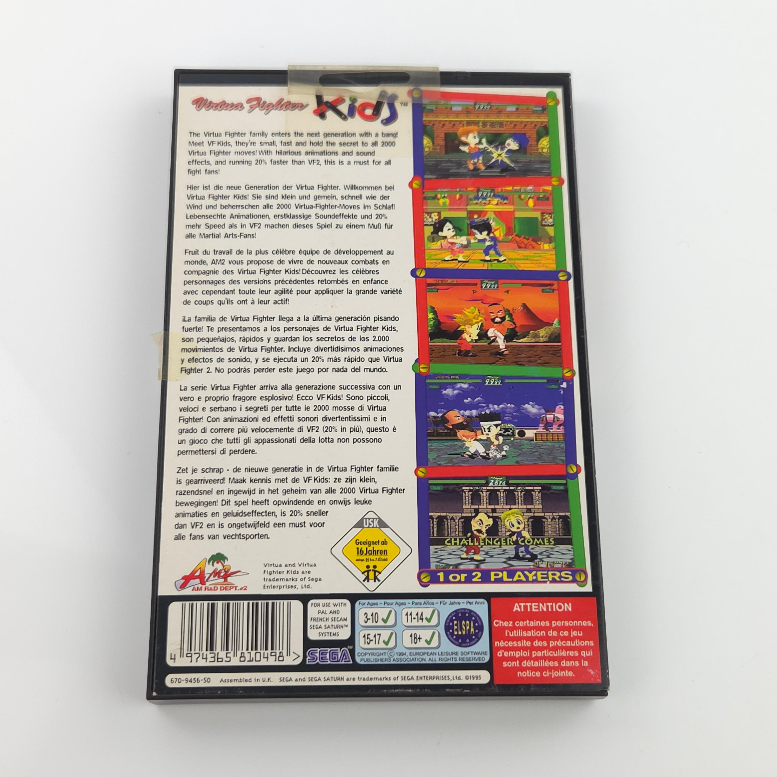Sega Saturn Spiel – Virtua Fighter Kids (OVP PAL)