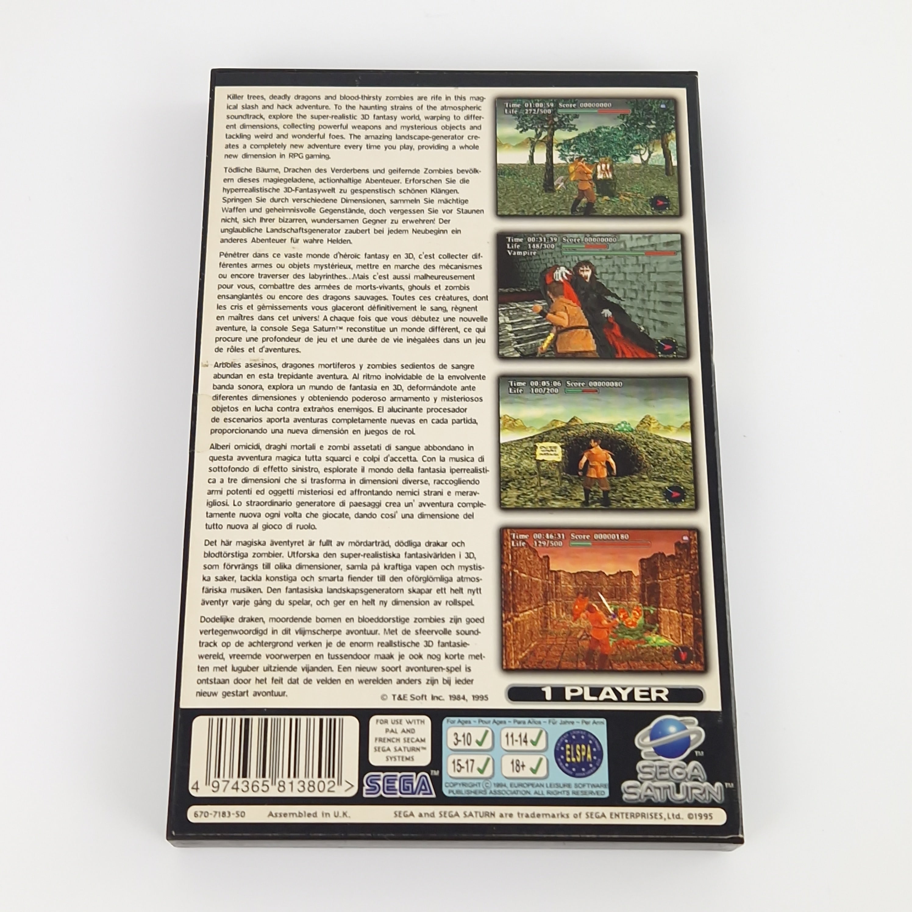 Sega Saturn Spiel – Virtual Hydlide OVP PAL