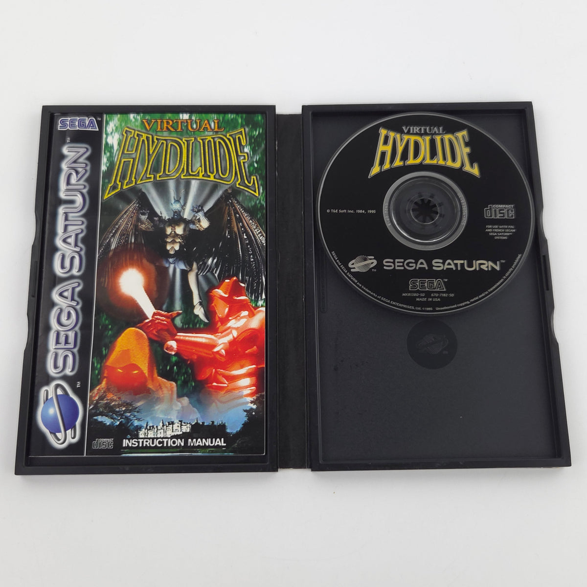 Sega Saturn Spiel Virtual Hydlide OVP PAL EUR