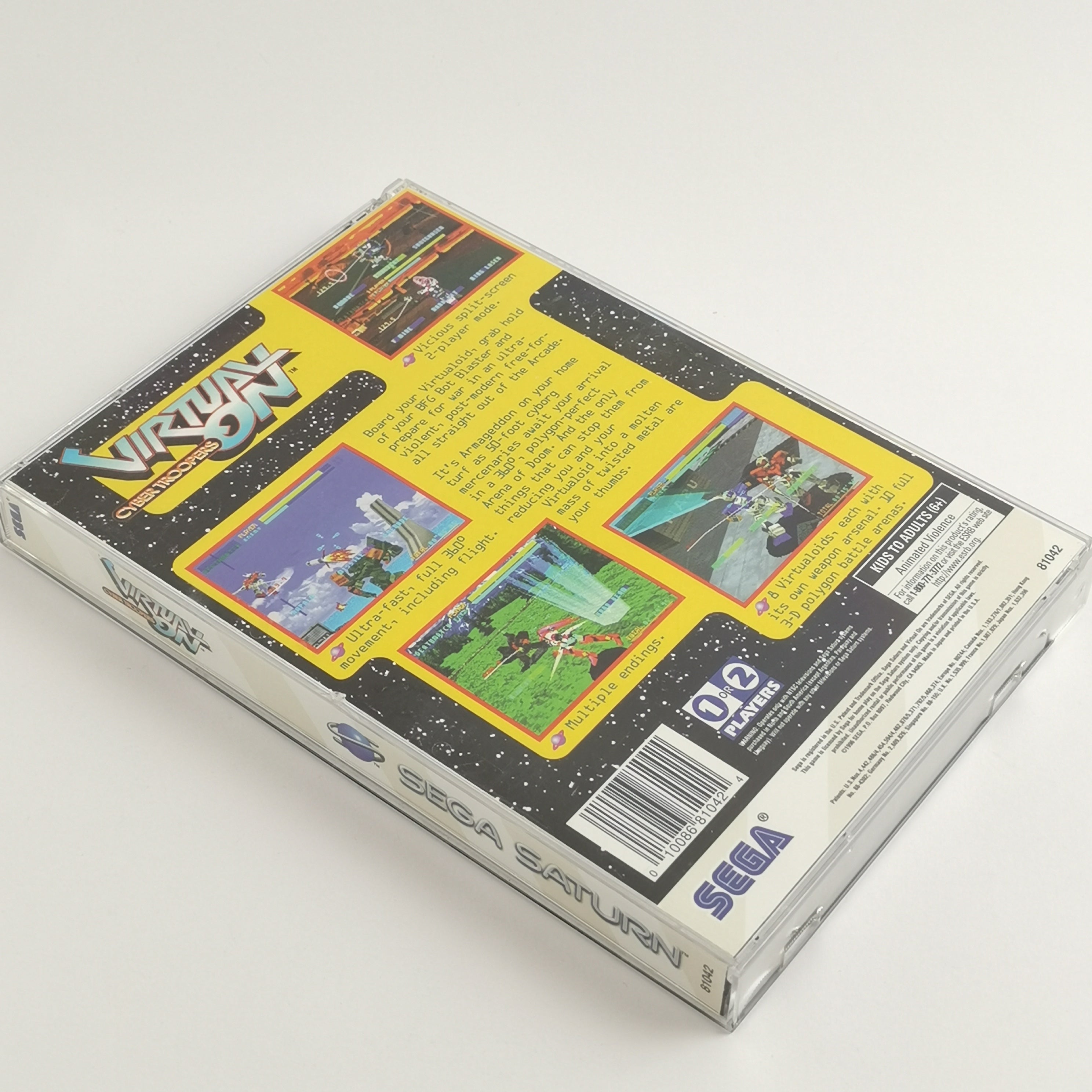 Sega Saturn Spiel – Virtual On Cyber Troopers (OVP USA)