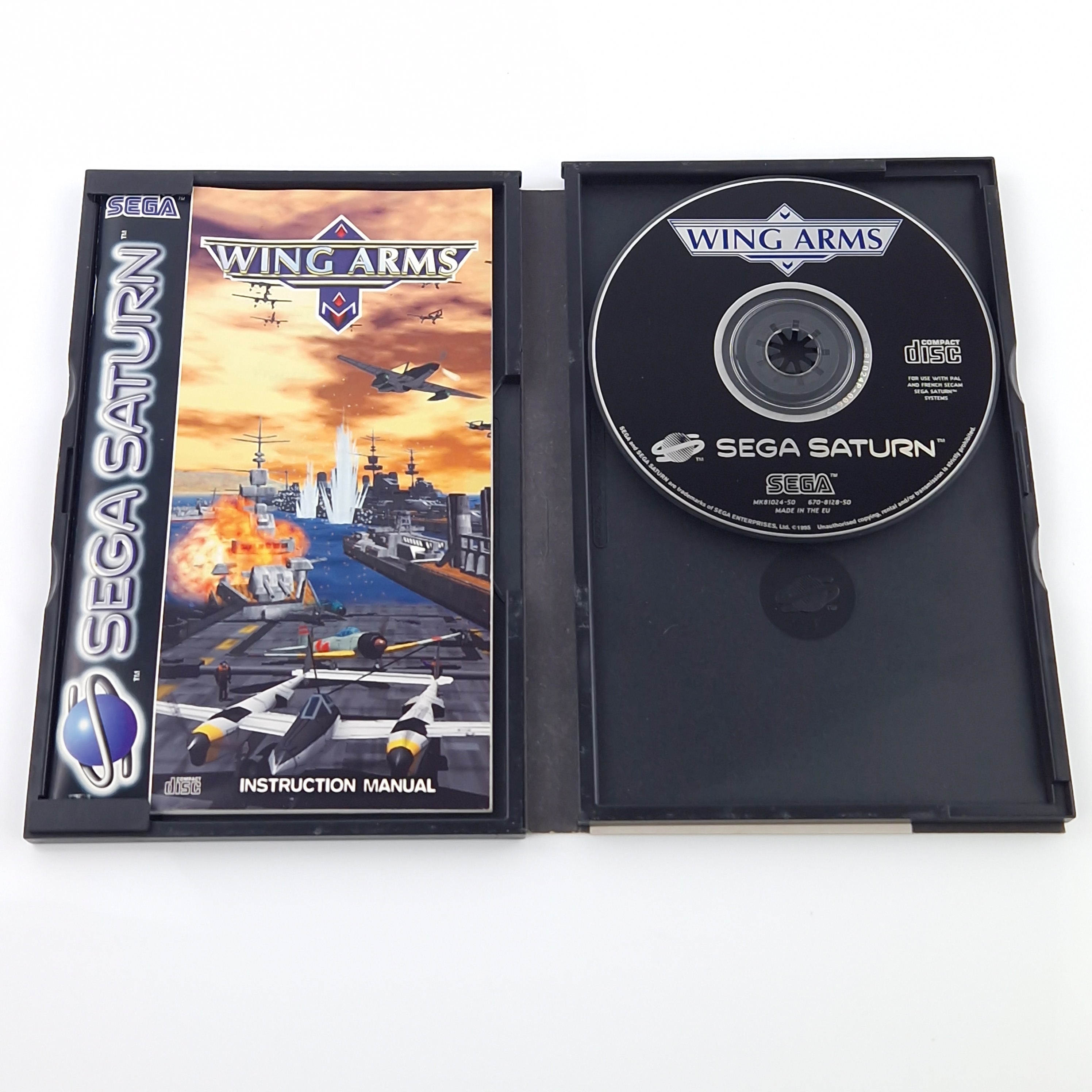 Sega Saturn Spiel – Wing Arms OVP CD Anleitung