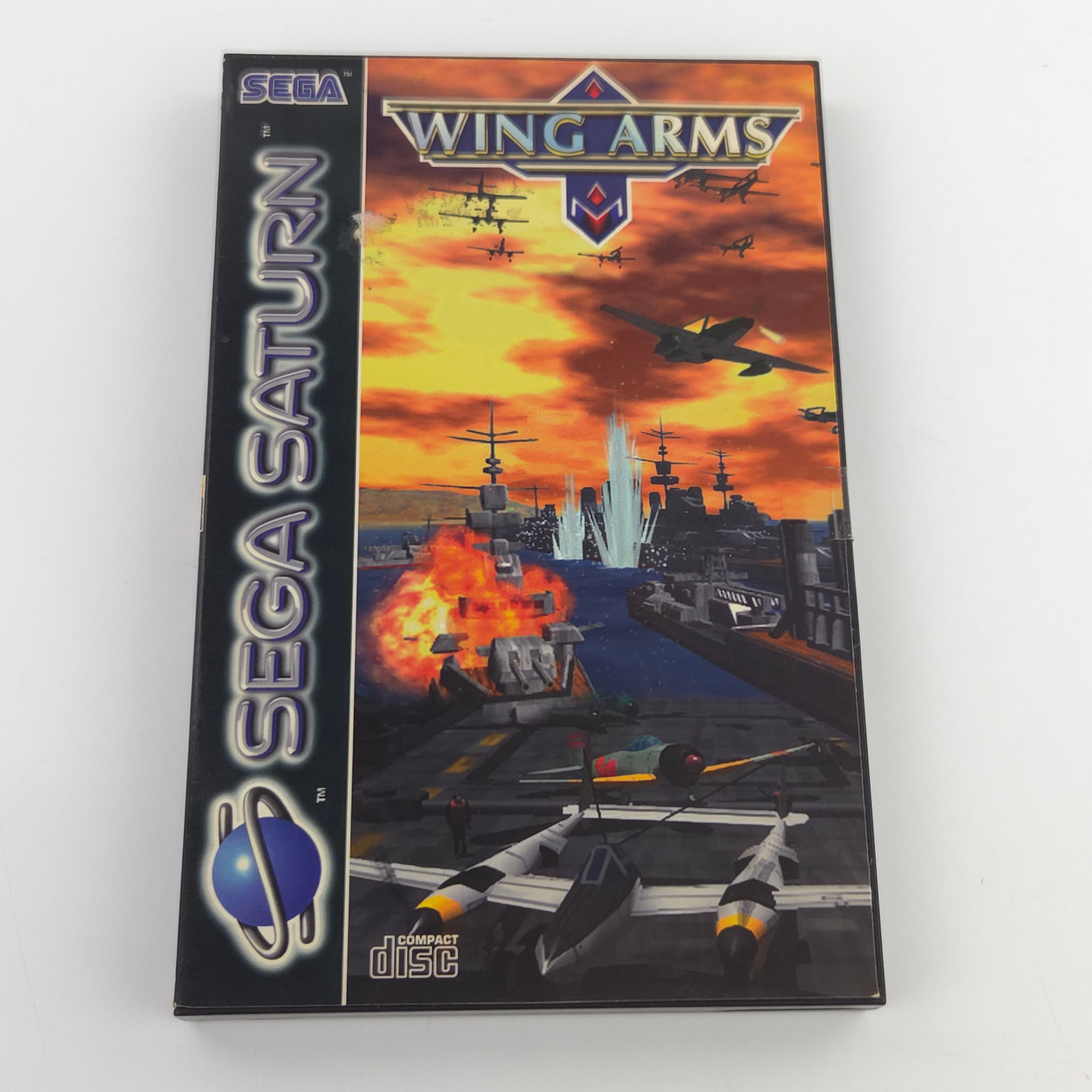 Sega Saturn Spiel Wing Arms OVP Anleitung PAL EUR