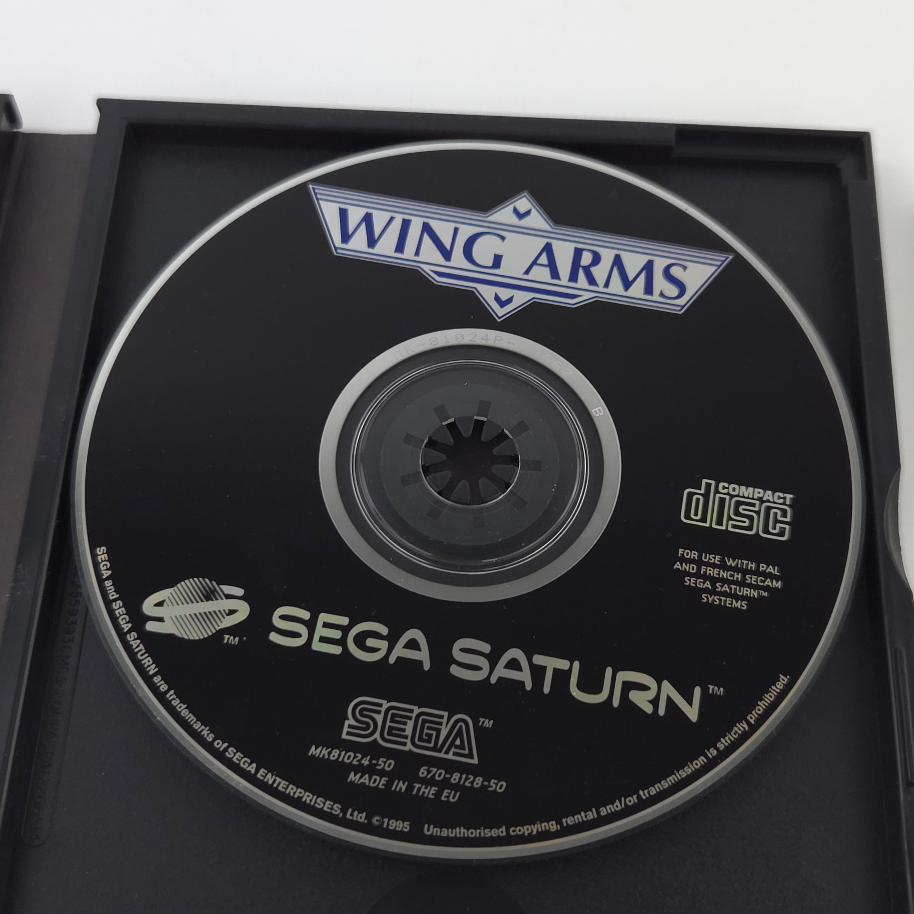 Sega Saturn Spiel Wing Arms OVP Anleitung PAL EUR
