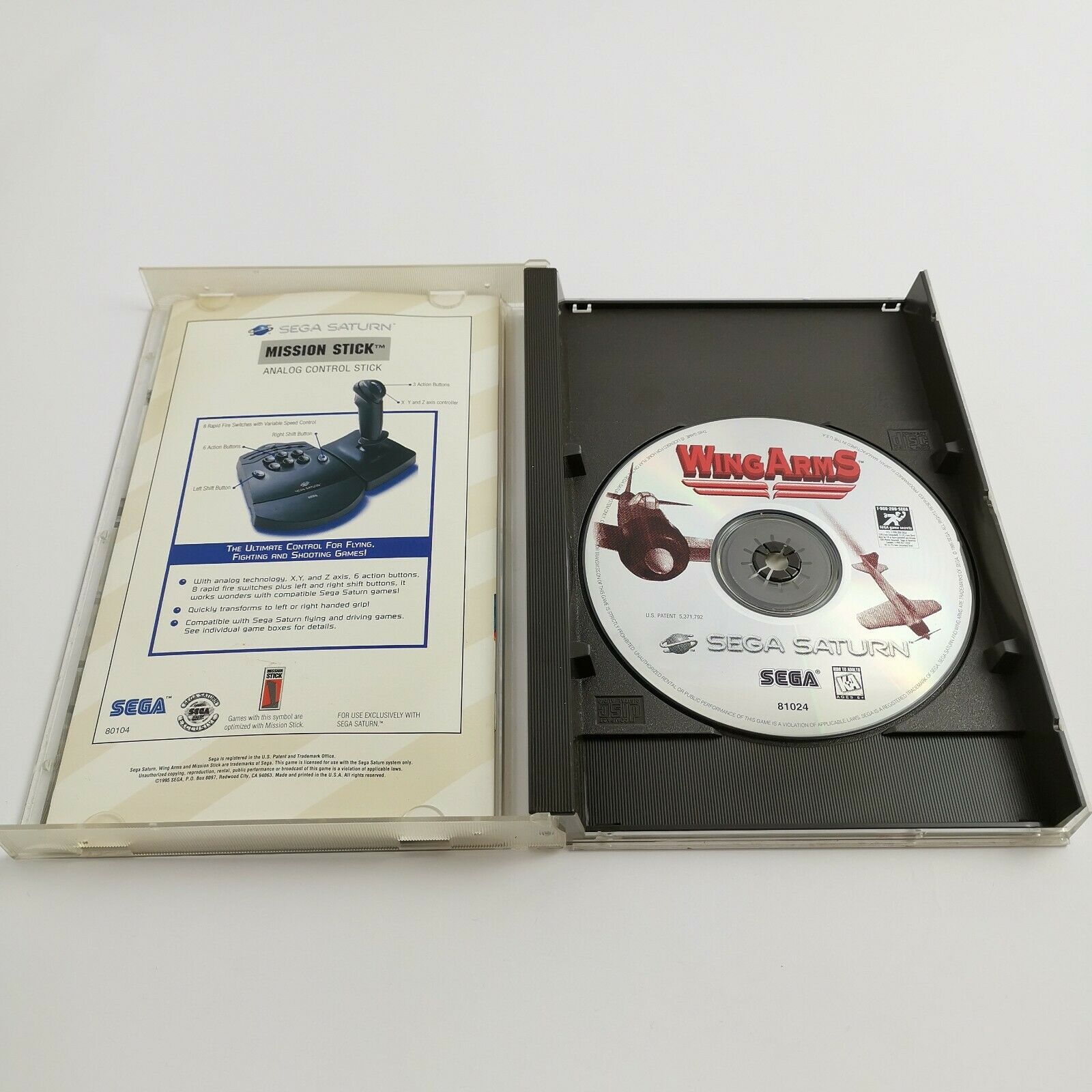 Sega Saturn Spiel – Wing Arms (NTSC-U/C gebraucht)