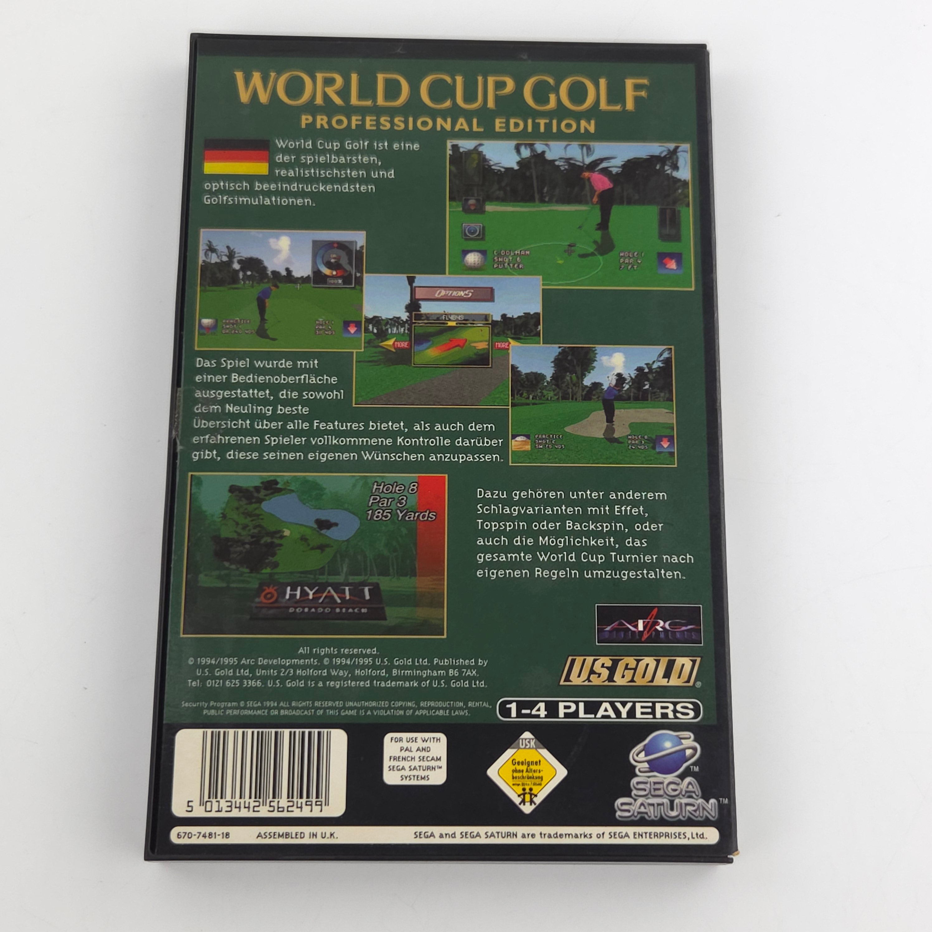 Sega Saturn Spiel World Cup Golf Professional OVP PAL