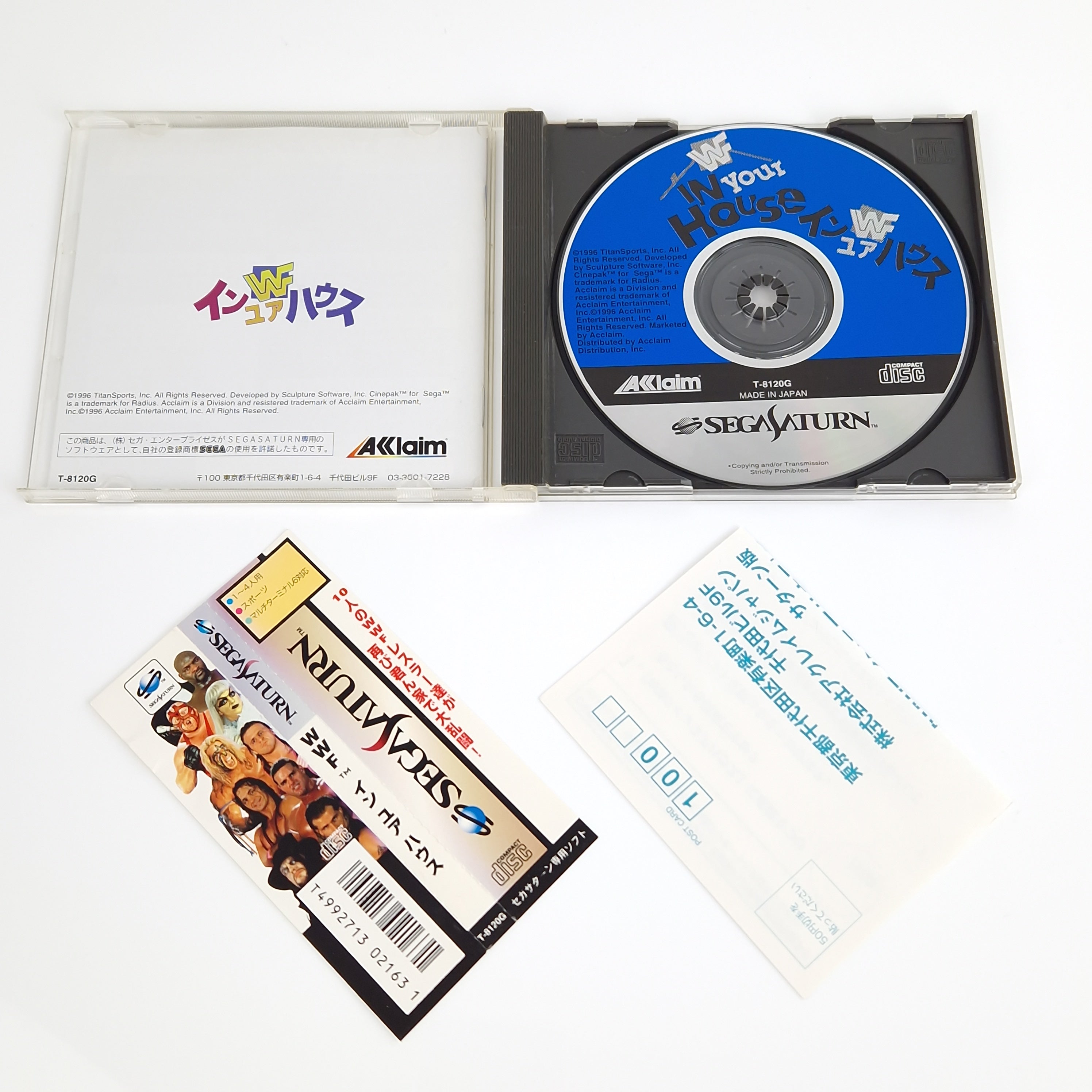 Sega Saturn Spiel – WWF In Your House Jewel Case NTSC-J