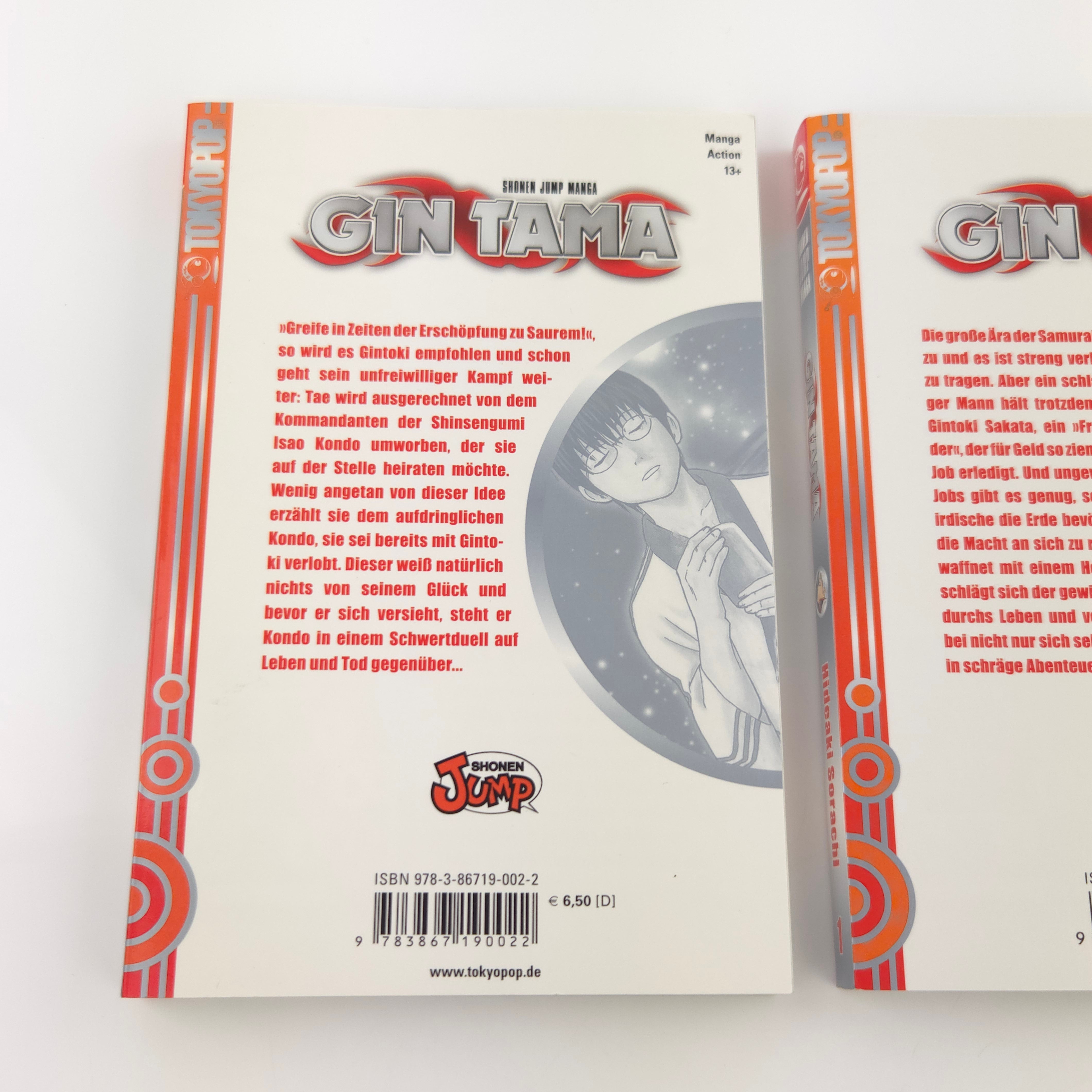 Shonen Jump Manga Gin Tama Band 1 und 2 deutsch