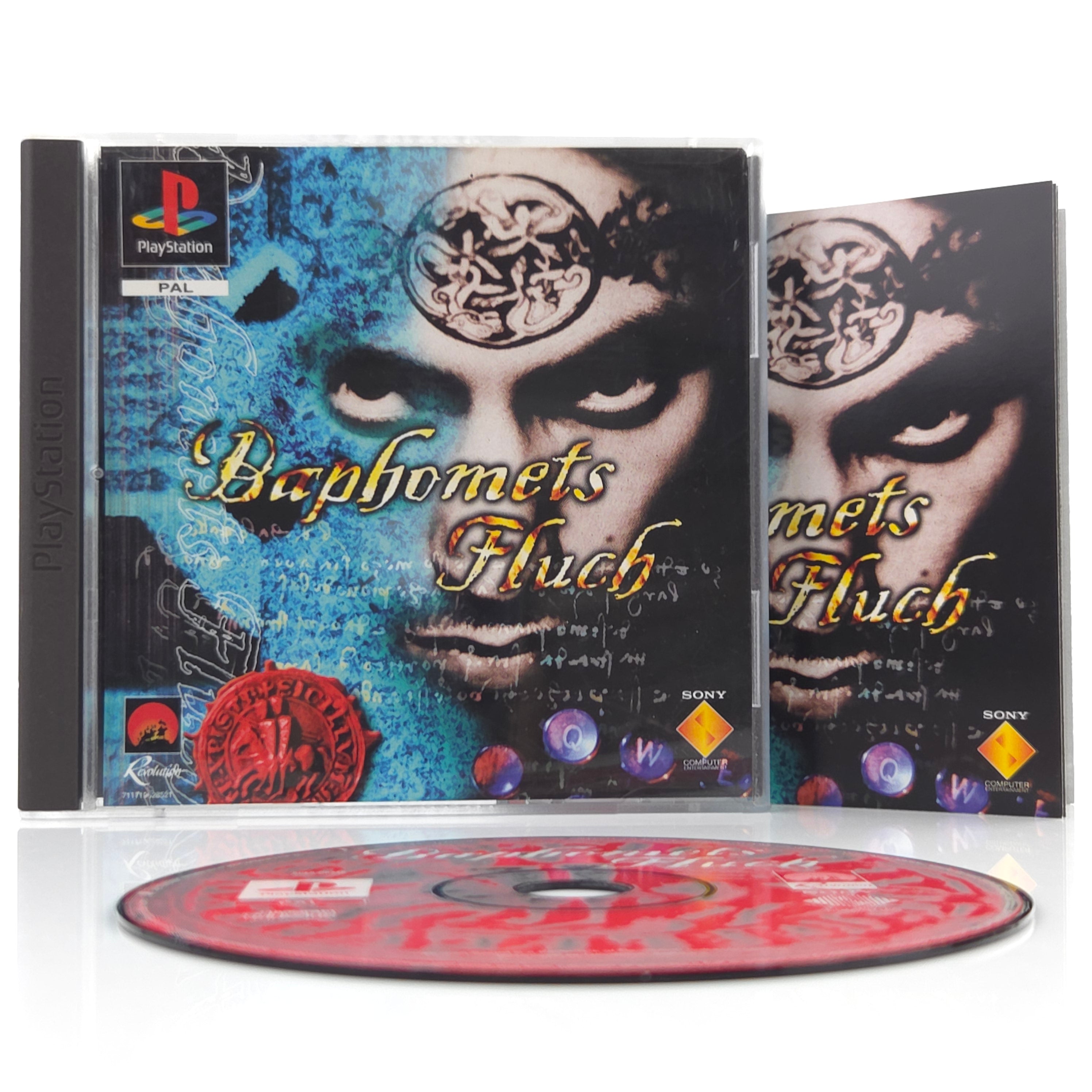 Playstation 1 Spiel Baphomets Fluch PS1 OVP PAL DE