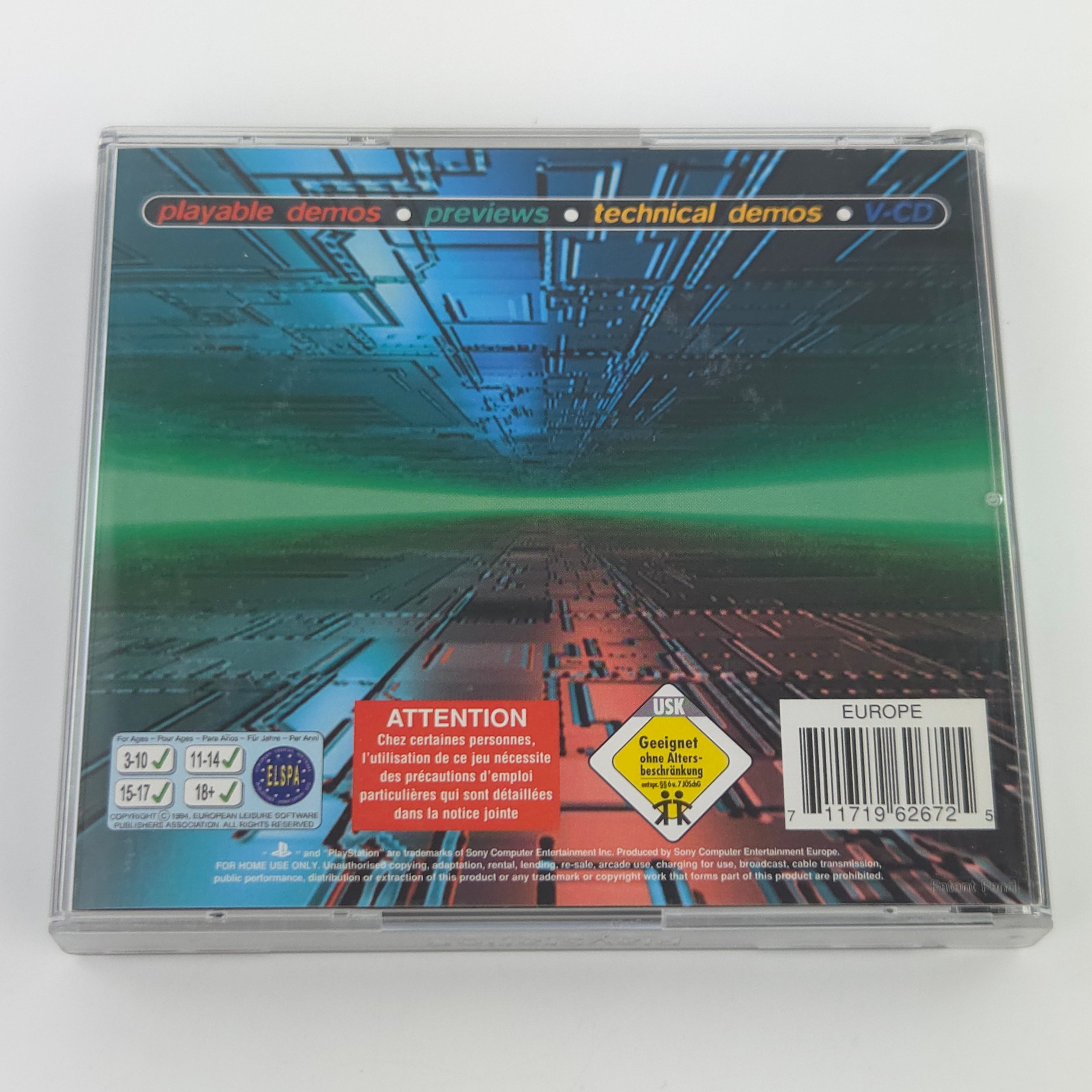 Playstation 1 Spiel Demo ONE PSX OVP PAL EUR Neuwertig
