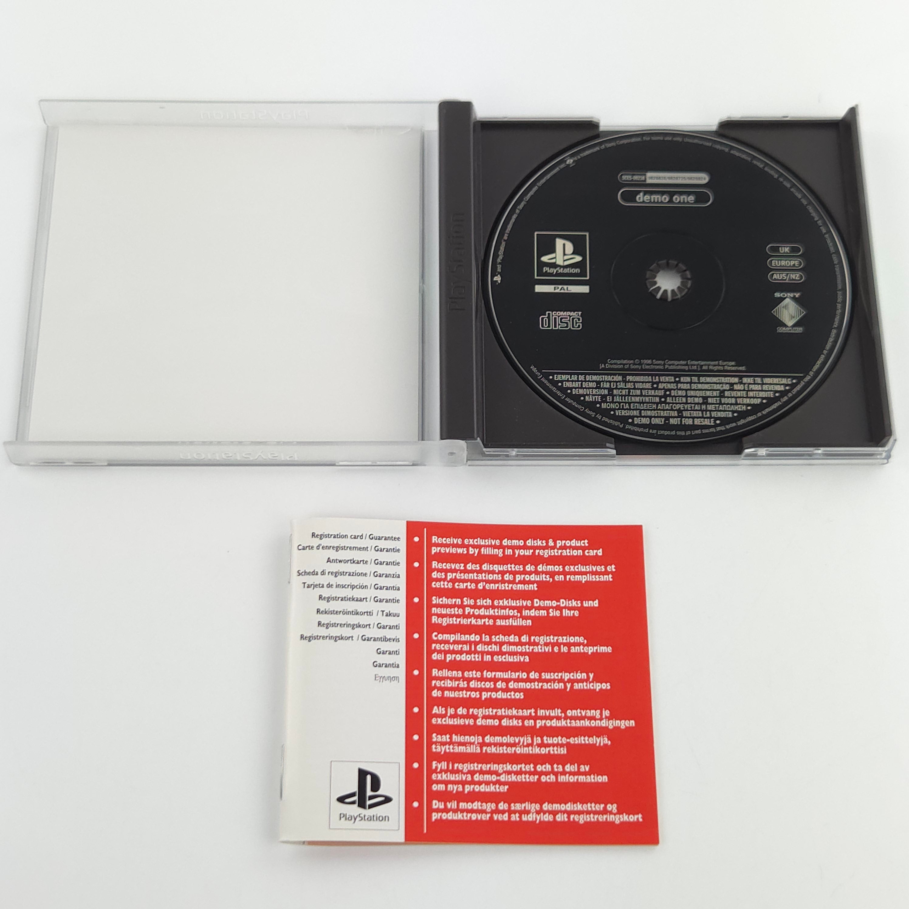 Playstation 1 Spiel Demo ONE PSX OVP PAL EUR Neuwertig