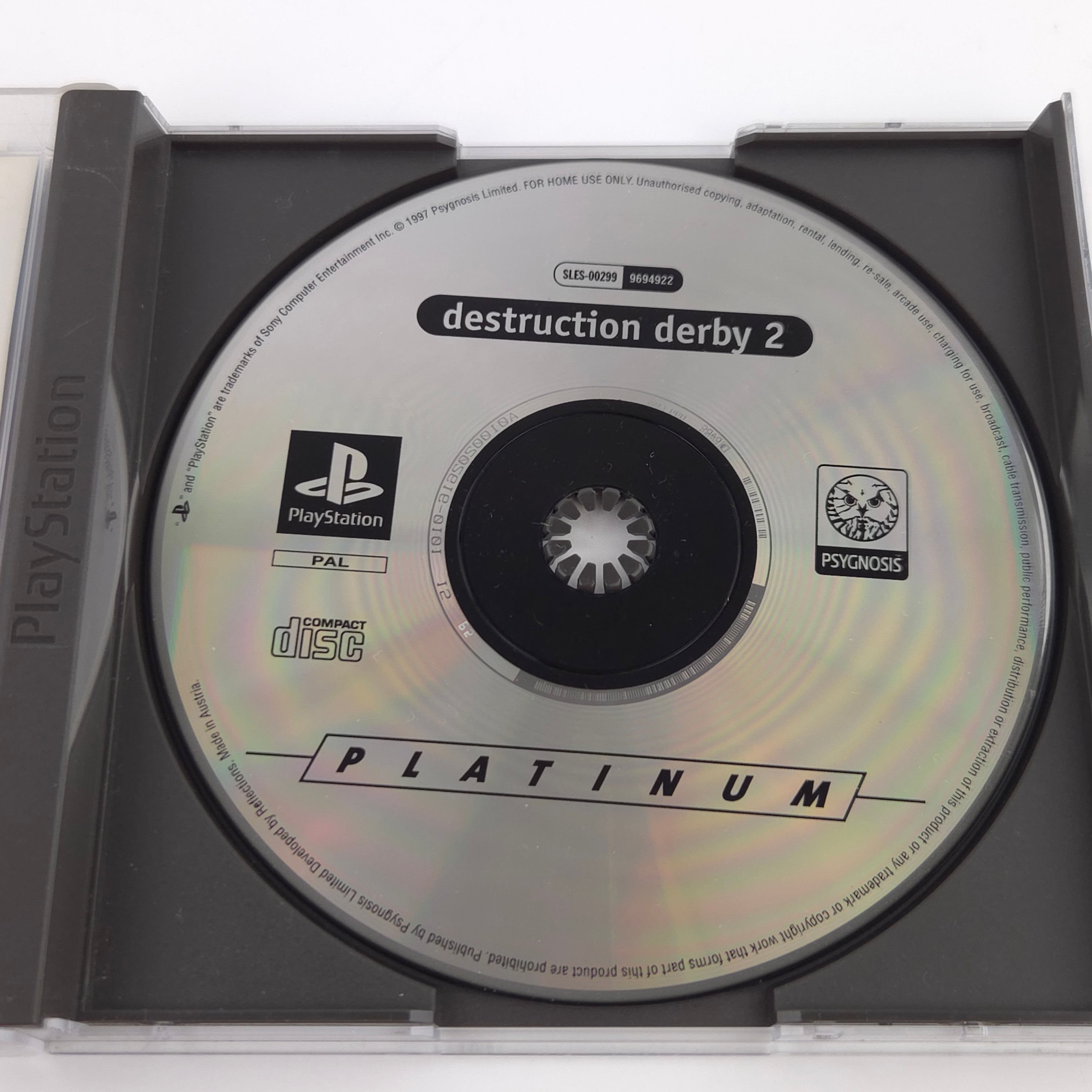 Playstation 1 Spiel – Destruction Derby 2 (PAL)